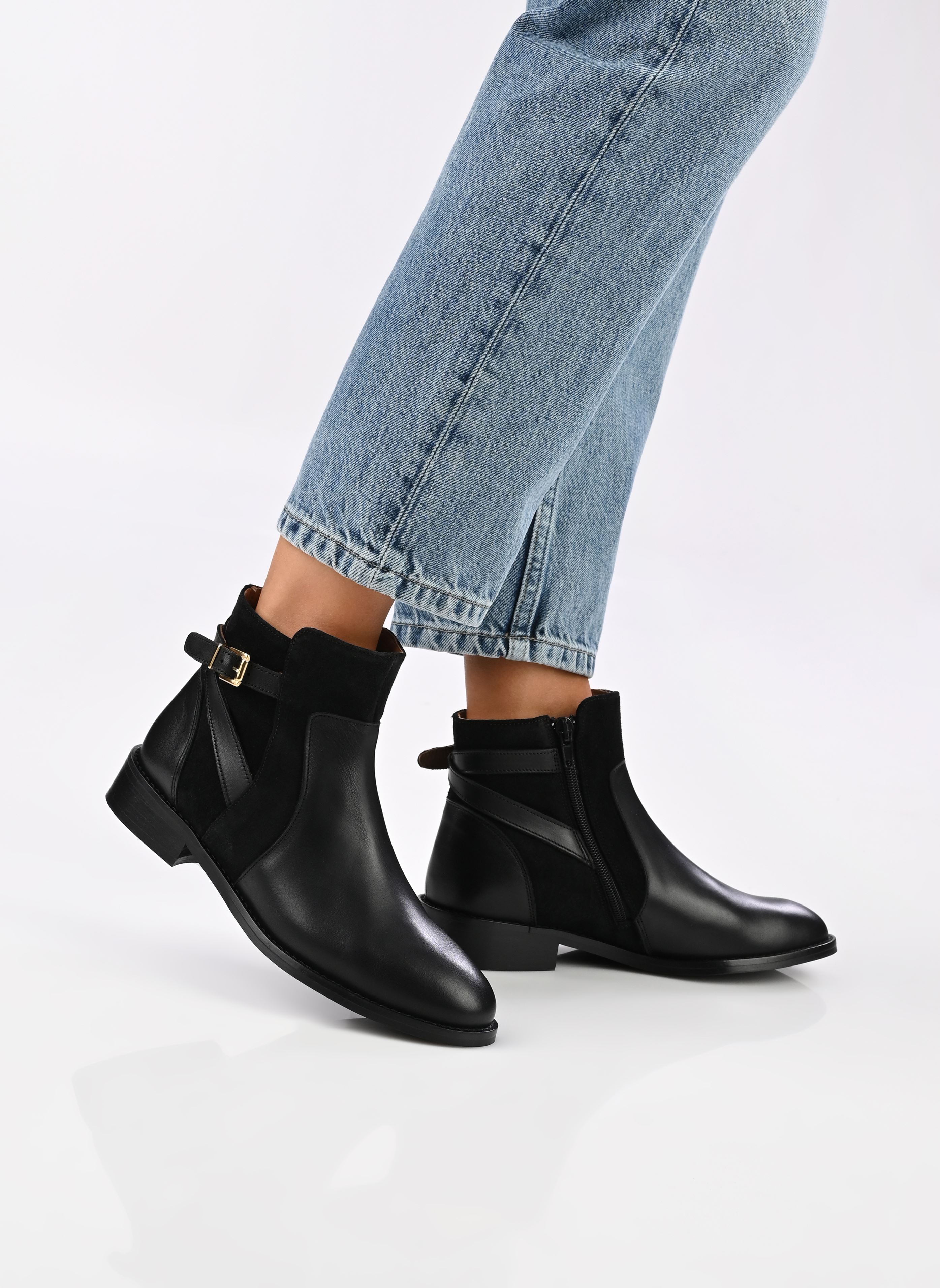 Enkellaarzen en boots Almana dames zwart Georgia Rose Enkellaarzen en boots Almana dames zwart NOIR