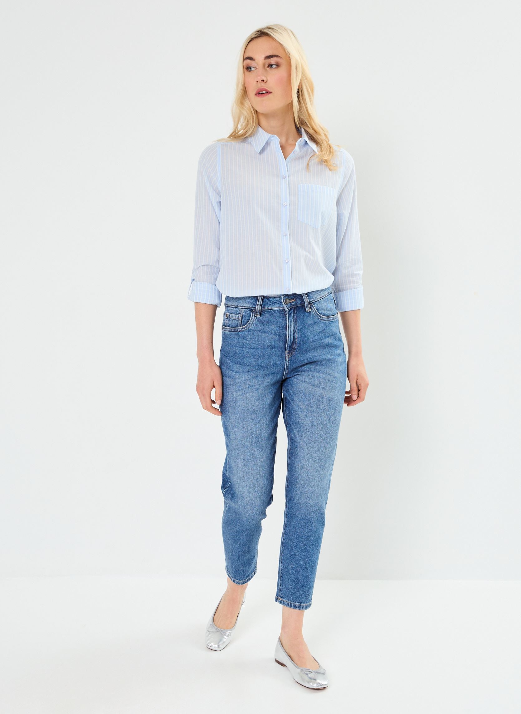 Mom jeans PRISCCA dames blauw Georgia Rose Mom jeans PRISCCA dames blauw DENIM STONE