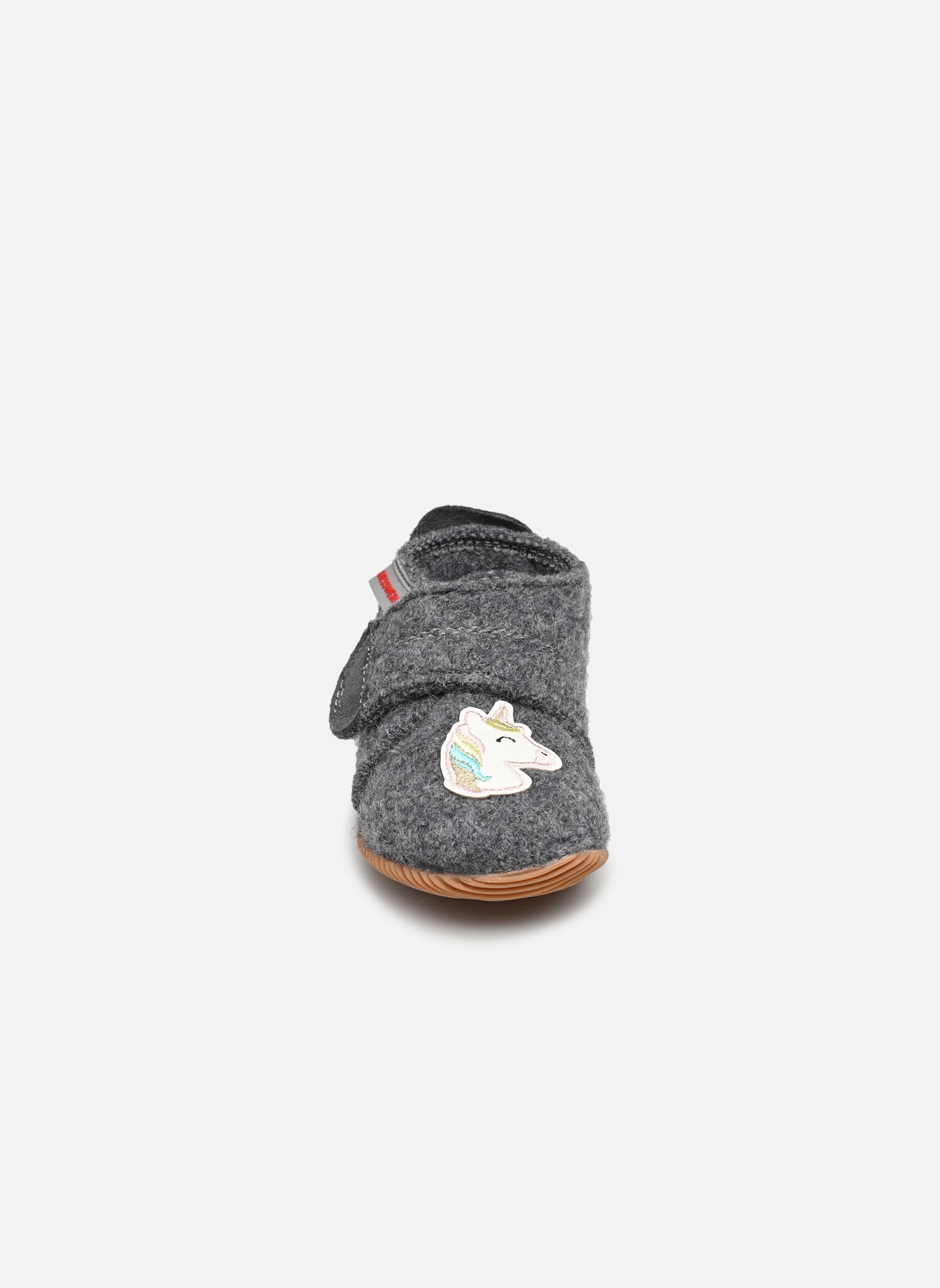 Chaussons Oschatz fille gris Giesswein Chaussons Oschatz fille gris SCHIEFER