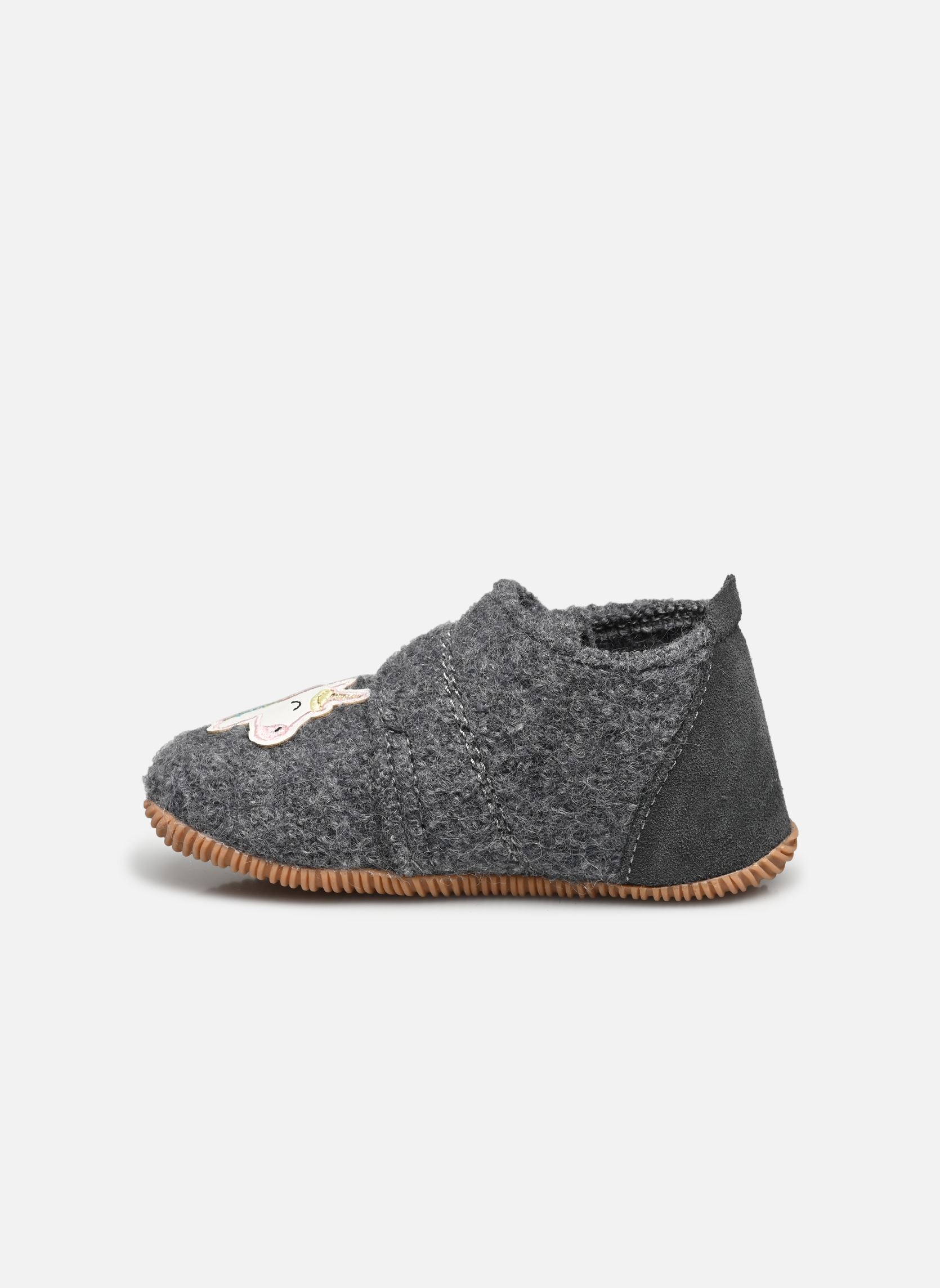Chaussons Oschatz fille gris Giesswein Chaussons Oschatz fille gris SCHIEFER