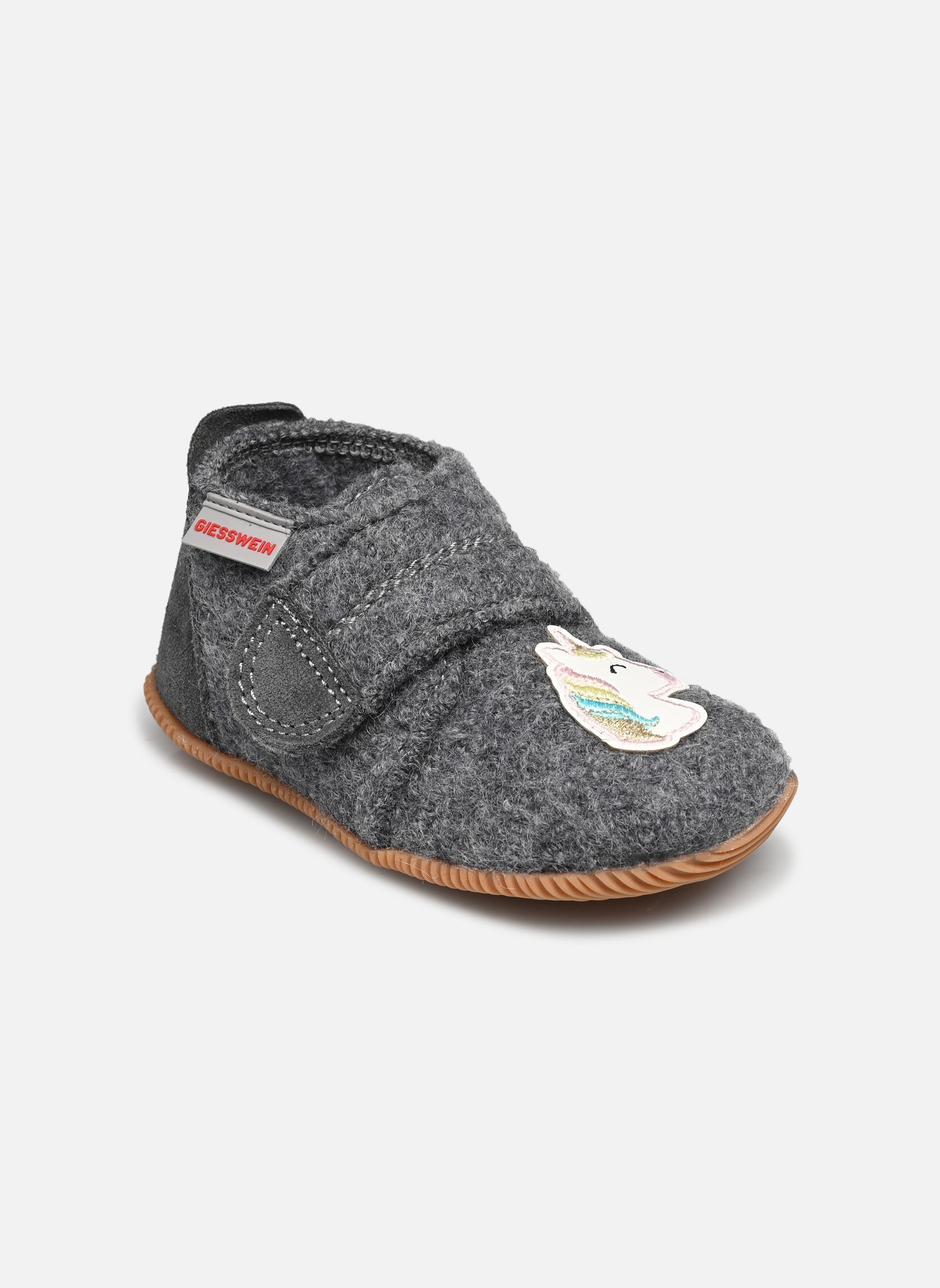 Chaussons Oschatz fille gris Giesswein Chaussons Oschatz fille gris SCHIEFER