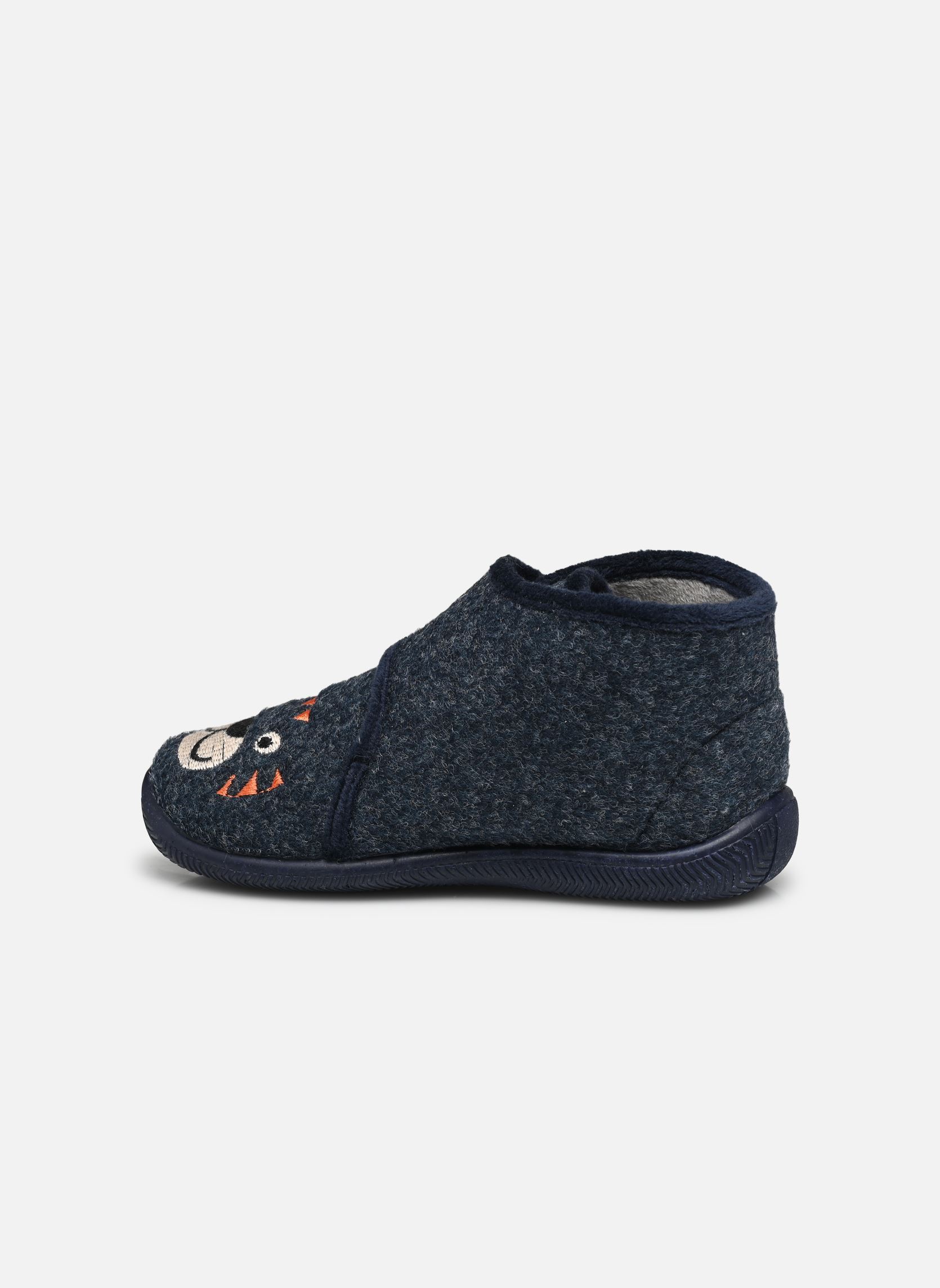 Chaussons montants BOTINOU garçon bleu Rose et Martin Chaussons montants BOTINOU garçon bleu Marine
