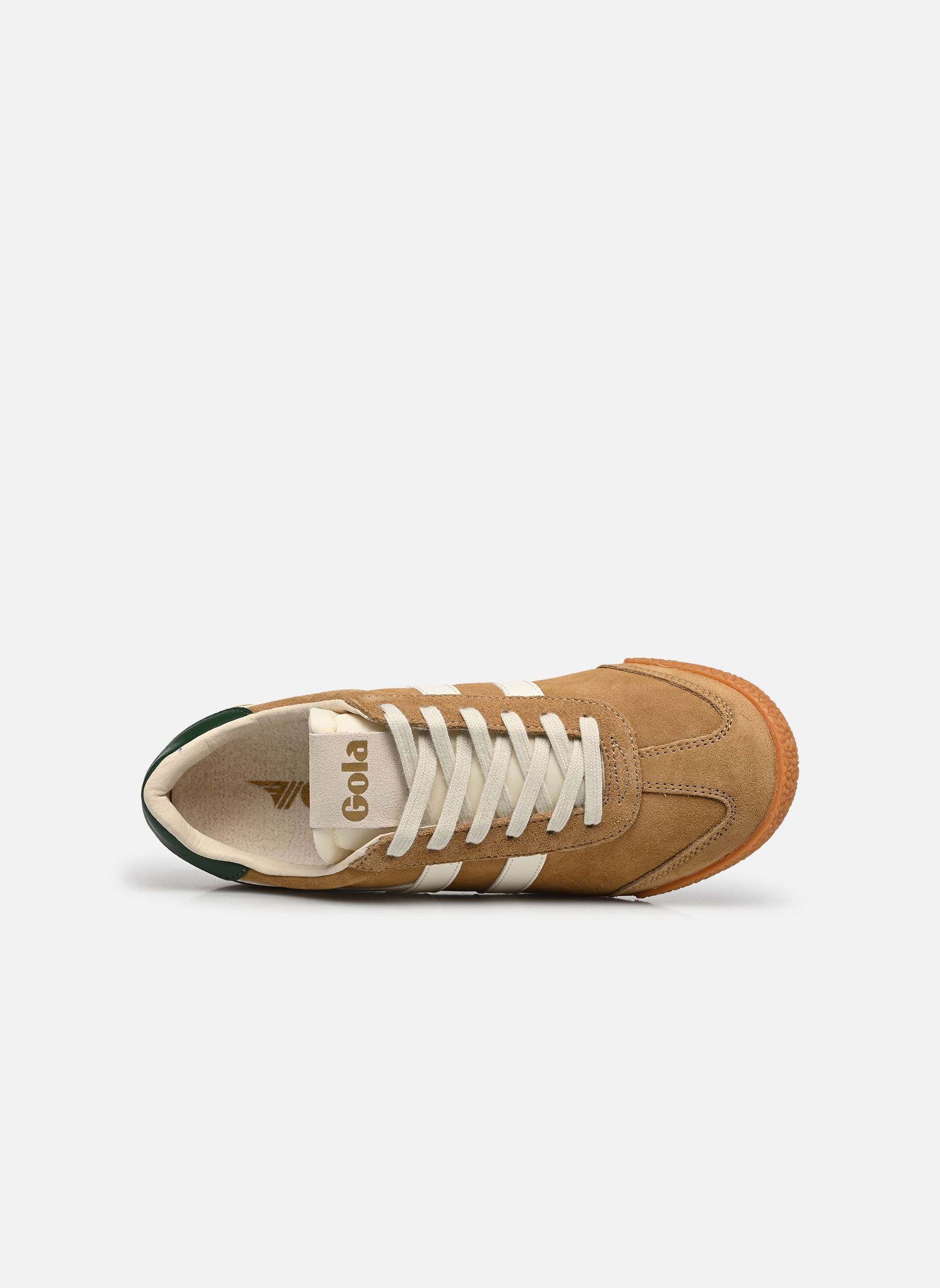 Lage sneakers Elan dames bruin Gola Lage sneakers Elan dames bruin BROWN SUGAR/OFF WHITE/EVERGREE