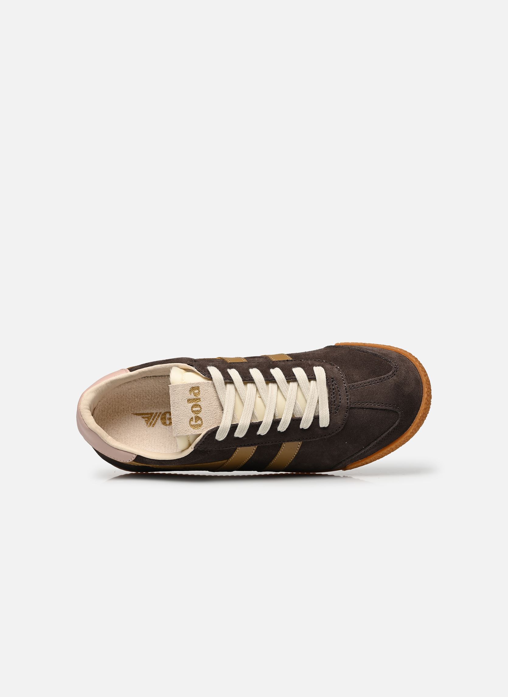 Baskets basses Elan femme marron Gola Baskets basses Elan femme marron MOCHA/BROWN SUGAR/CHALK PINK