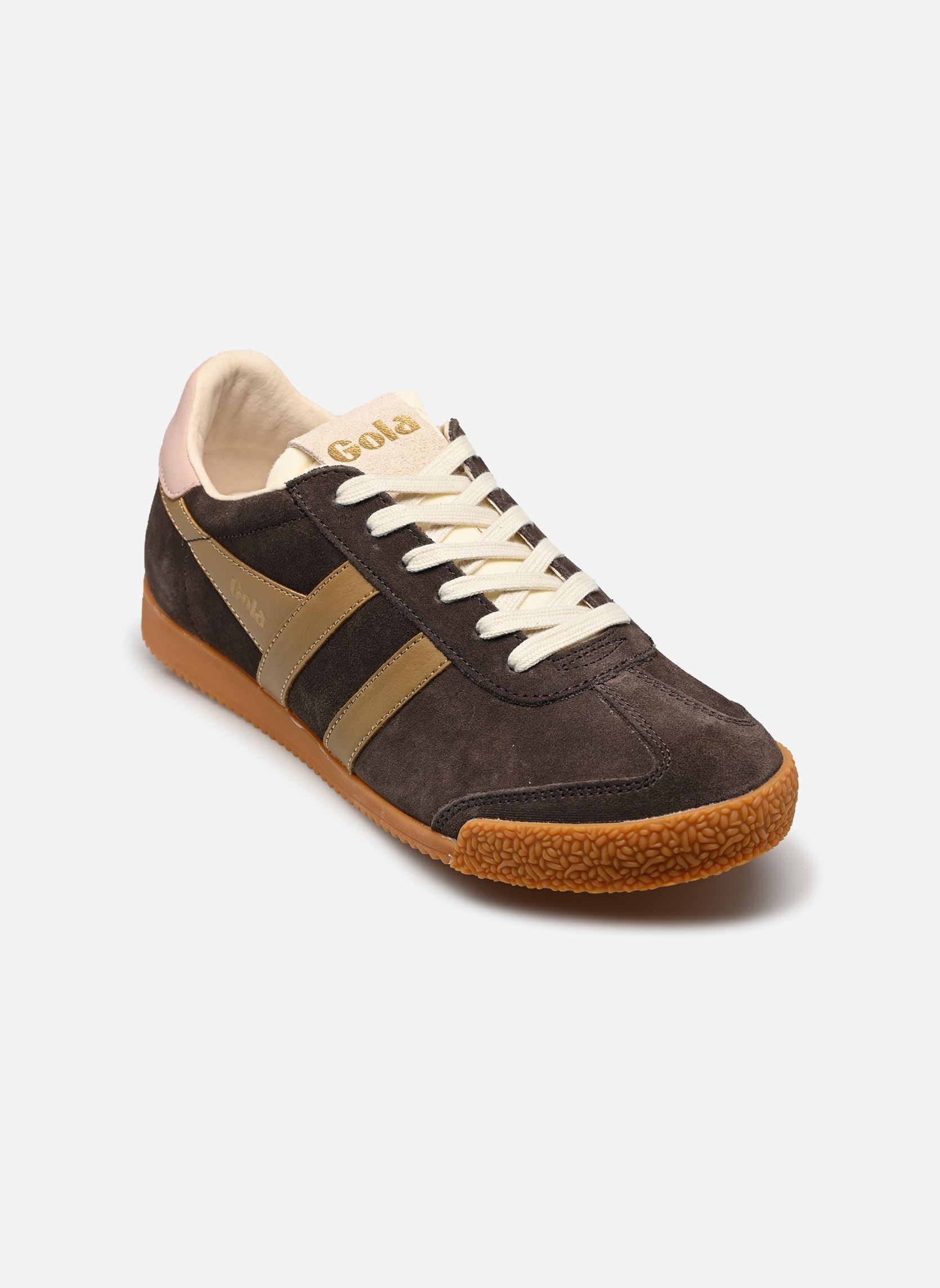 Baskets basses Elan femme marron Gola Baskets basses Elan femme marron MOCHA/BROWN SUGAR/CHALK PINK