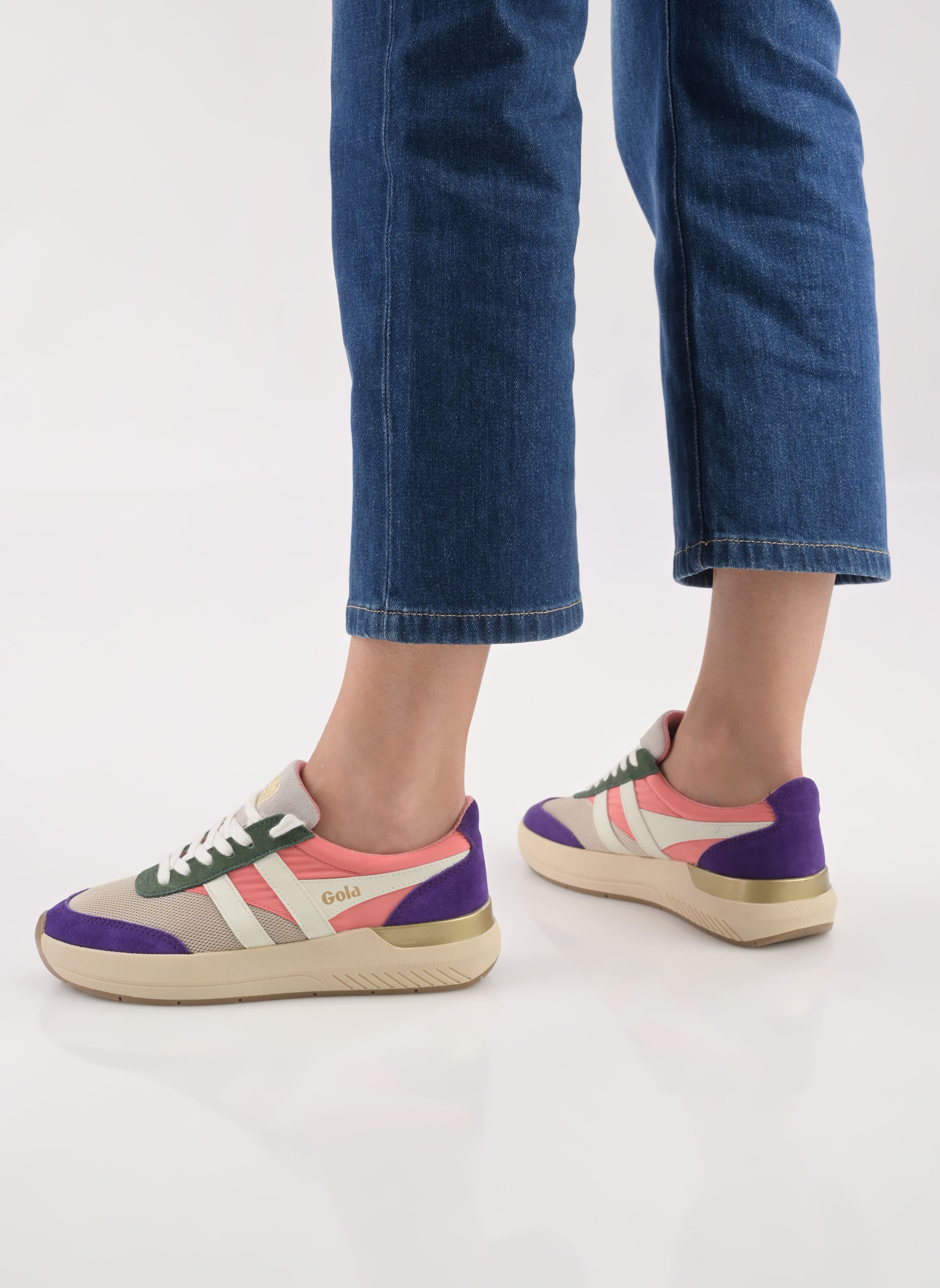 Sneaker Raven damen mehrfarbig Gola Sneaker Raven damen mehrfarbig WHEAT/CORAL PINK/ROYAL PURPLE