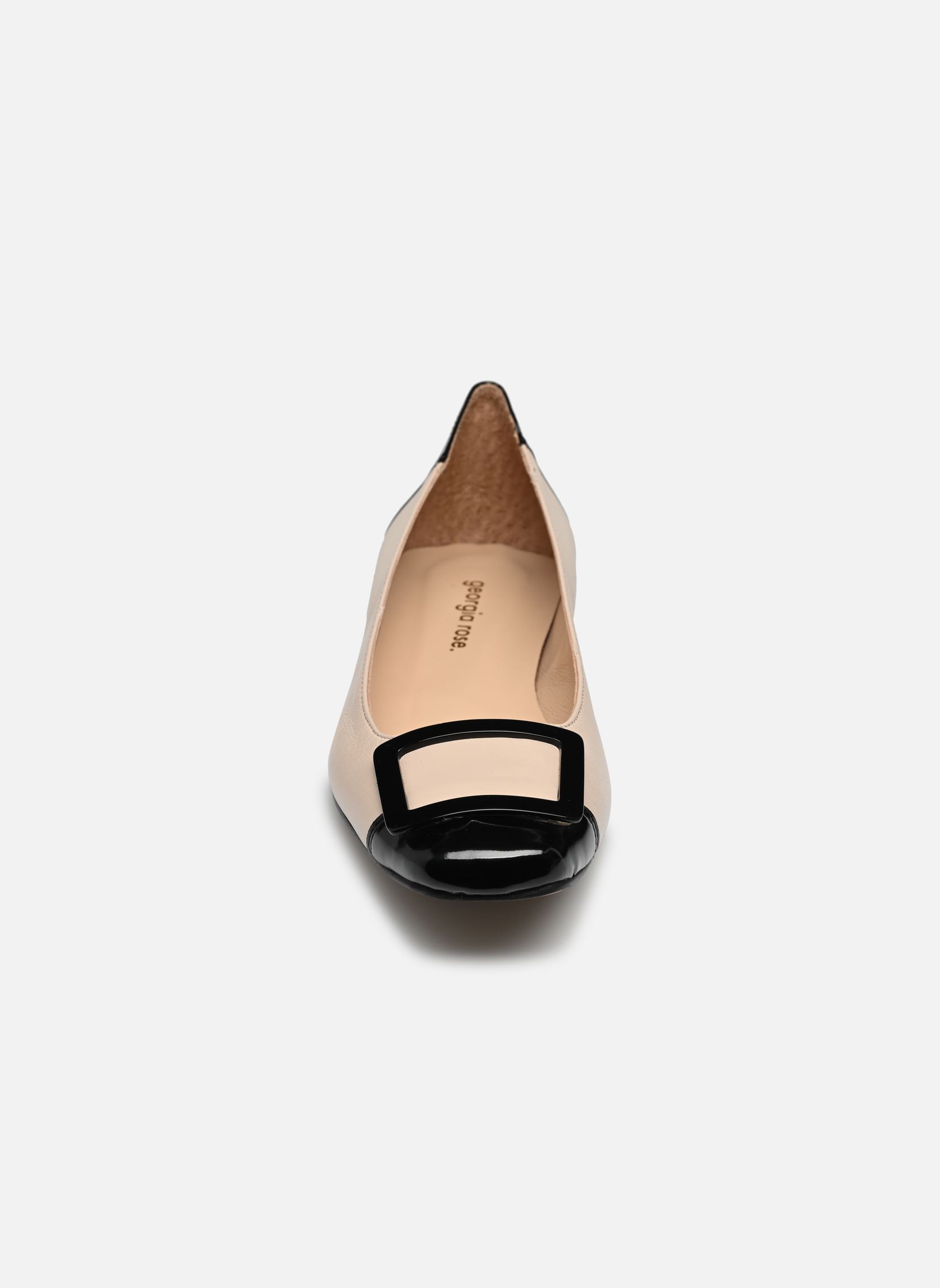Ballerines classiques Sandrilla femme beige Georgia Rose Ballerines classiques Sandrilla femme beige BLANC/NOIR
