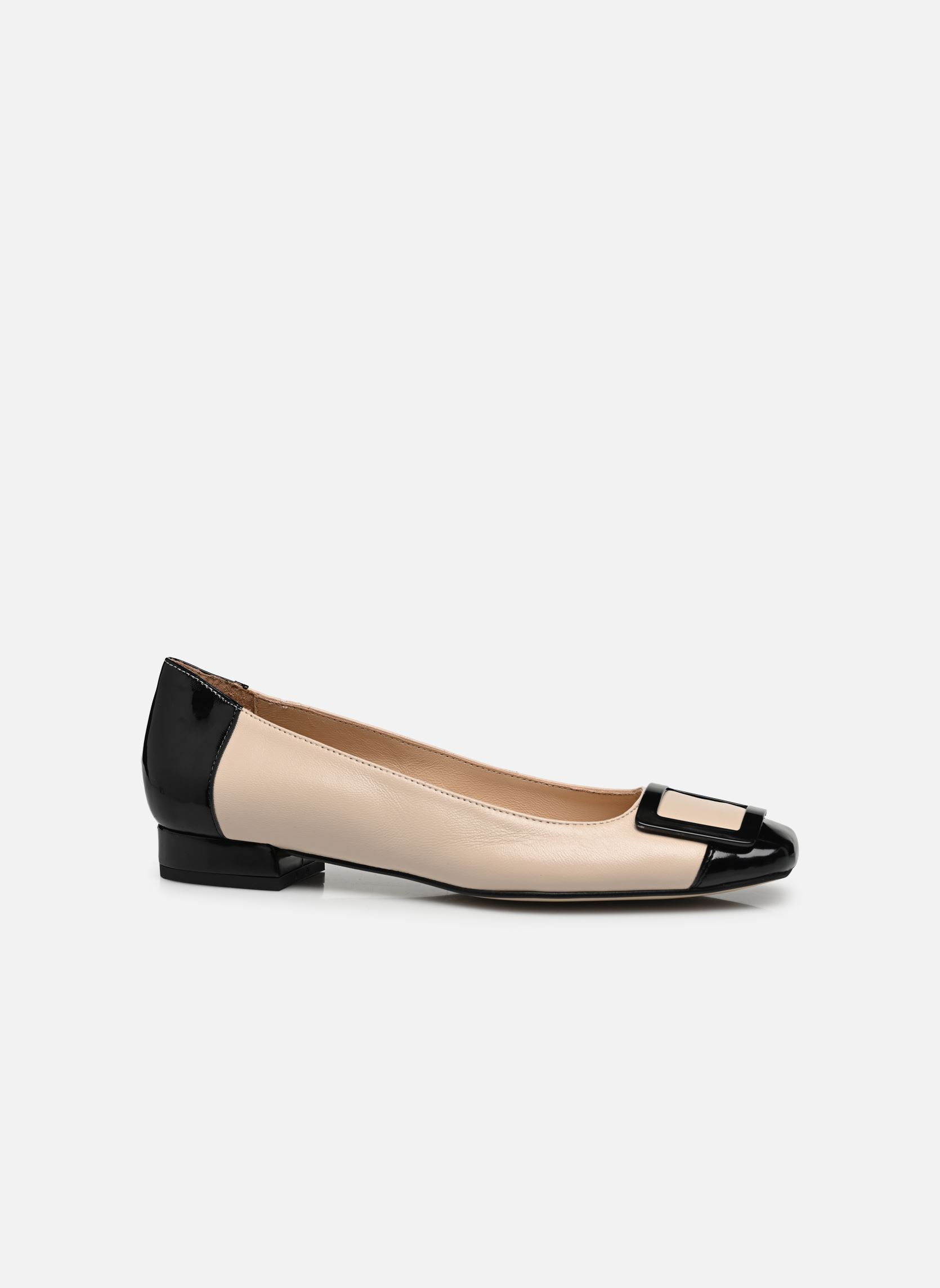 Ballerines classiques Sandrilla femme beige Georgia Rose Ballerines classiques Sandrilla femme beige BLANC/NOIR