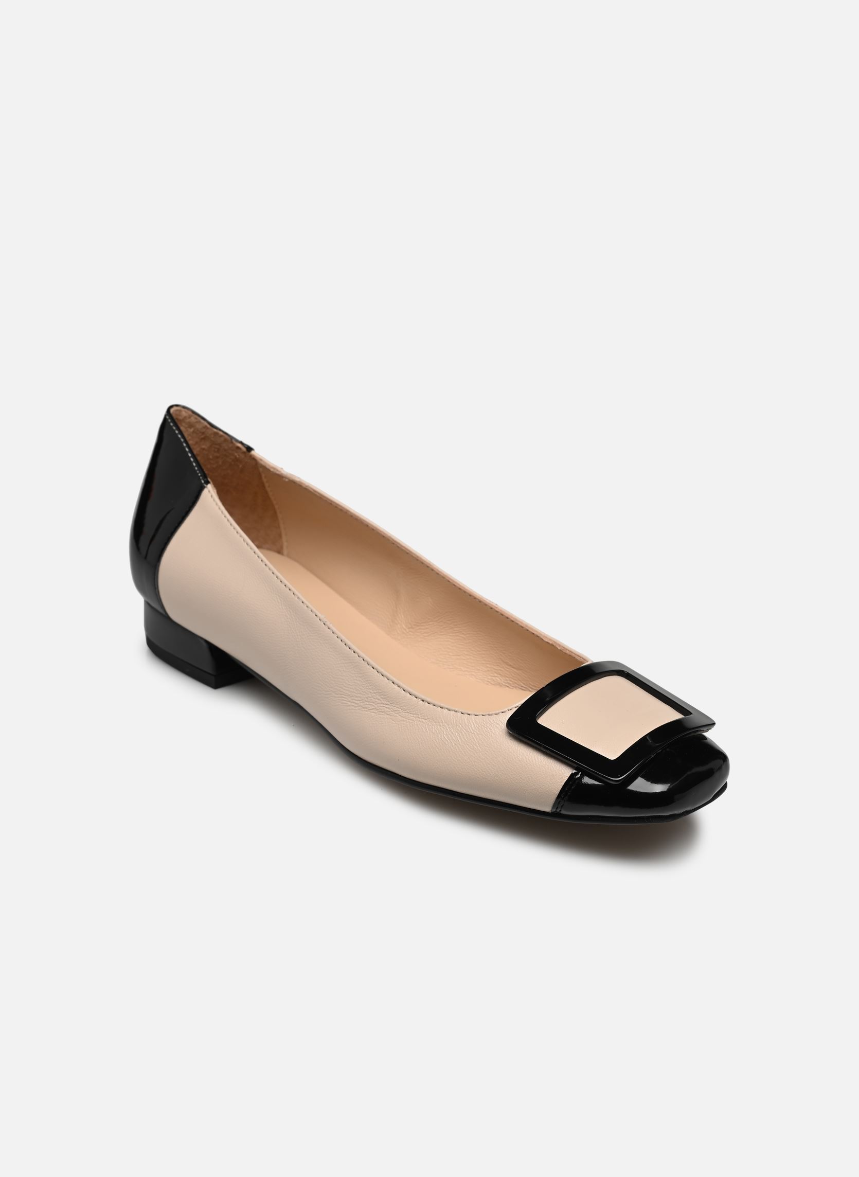 Ballerines classiques Sandrilla femme beige Georgia Rose Ballerines classiques Sandrilla femme beige BLANC/NOIR
