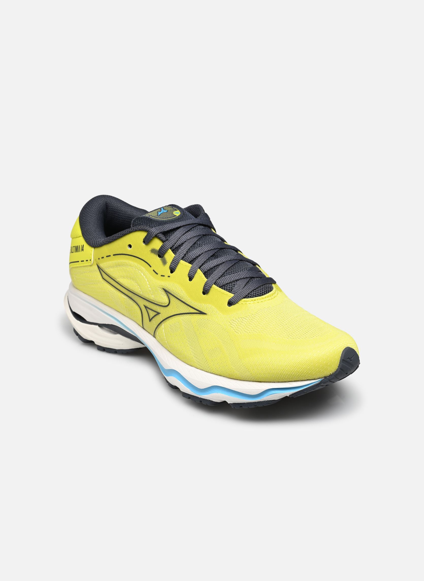 Chaussures de sport WAVE ULTIMA 14 M homme jaune Mizuno Chaussures de sport WAVE ULTIMA 14 M homme jaune Sulphur Spring/Ombre Blue/Aqua