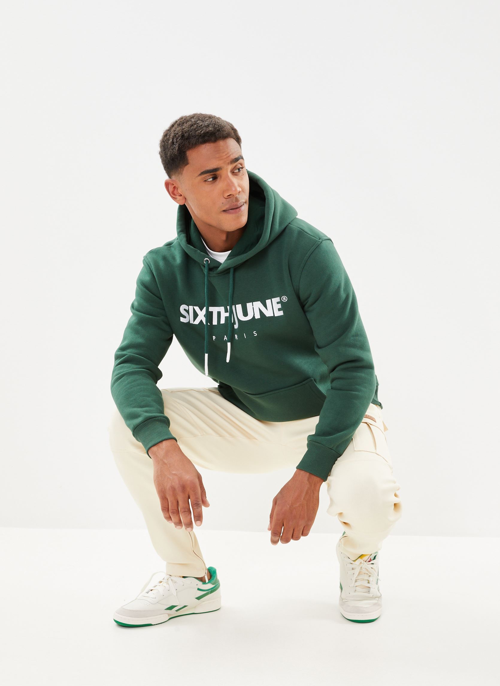Kapuzenpullover ESSENTIAL HOODIE herren grün Sixth June Kapuzenpullover ESSENTIAL HOODIE herren grün GREEN