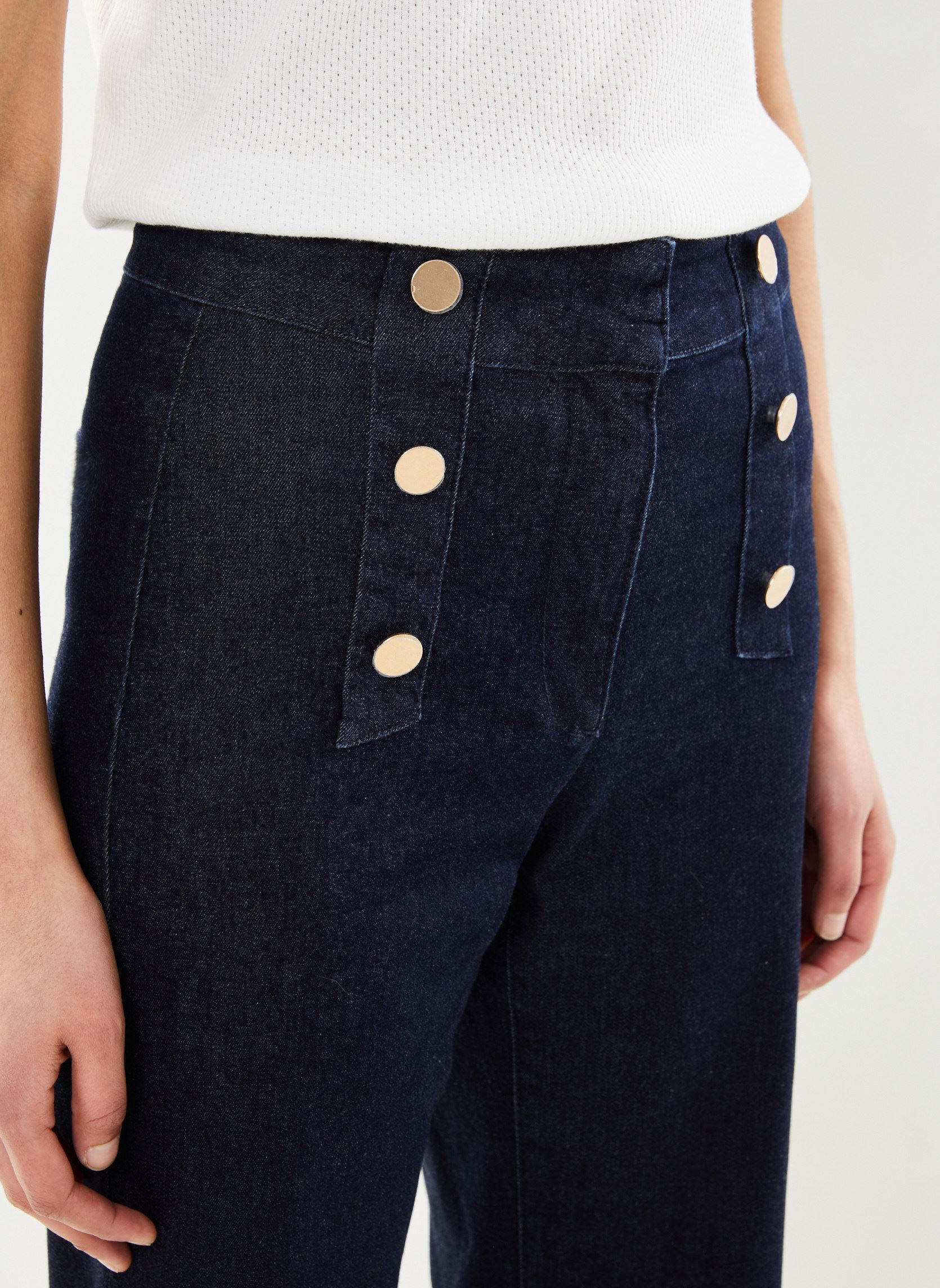 Flared jeans PRIMAROSA dames blauw Georgia Rose Flared jeans PRIMAROSA dames blauw BRUT RINSE