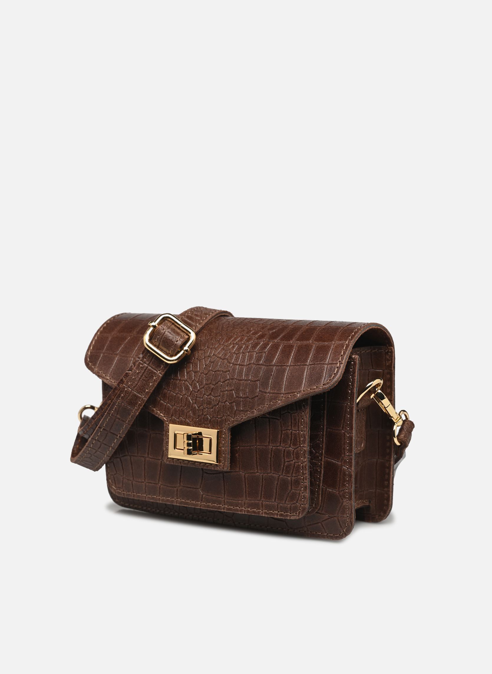 Sacs bandoulière New macroco leather femme marron Georgia Rose Sacs bandoulière New macroco leather femme marron Marron foncé