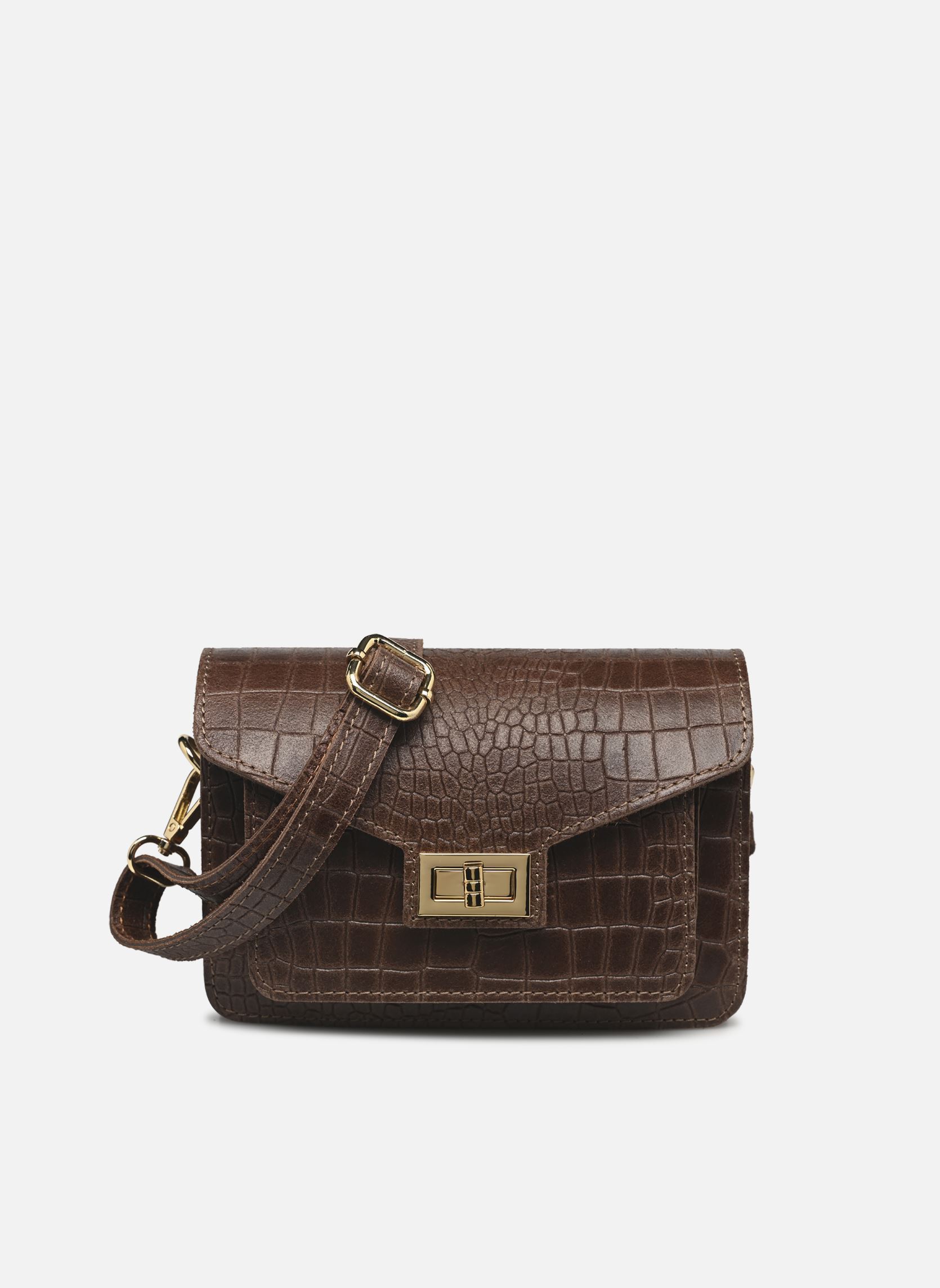 Sacs bandoulière New macroco leather femme marron Georgia Rose Sacs bandoulière New macroco leather femme marron Marron foncé