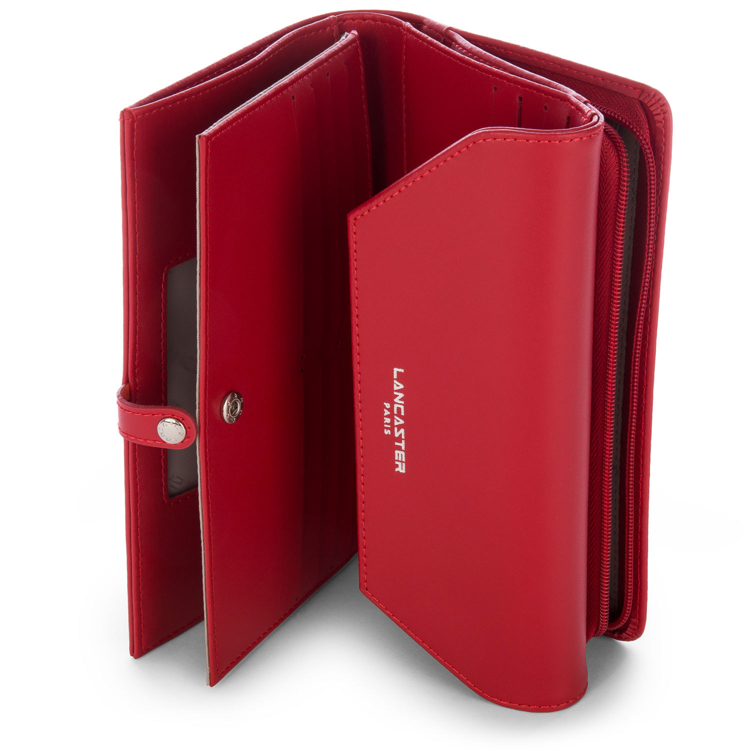 Portefeuilles Smooth femme rouge Lancaster Portefeuilles Smooth femme rouge Rouge