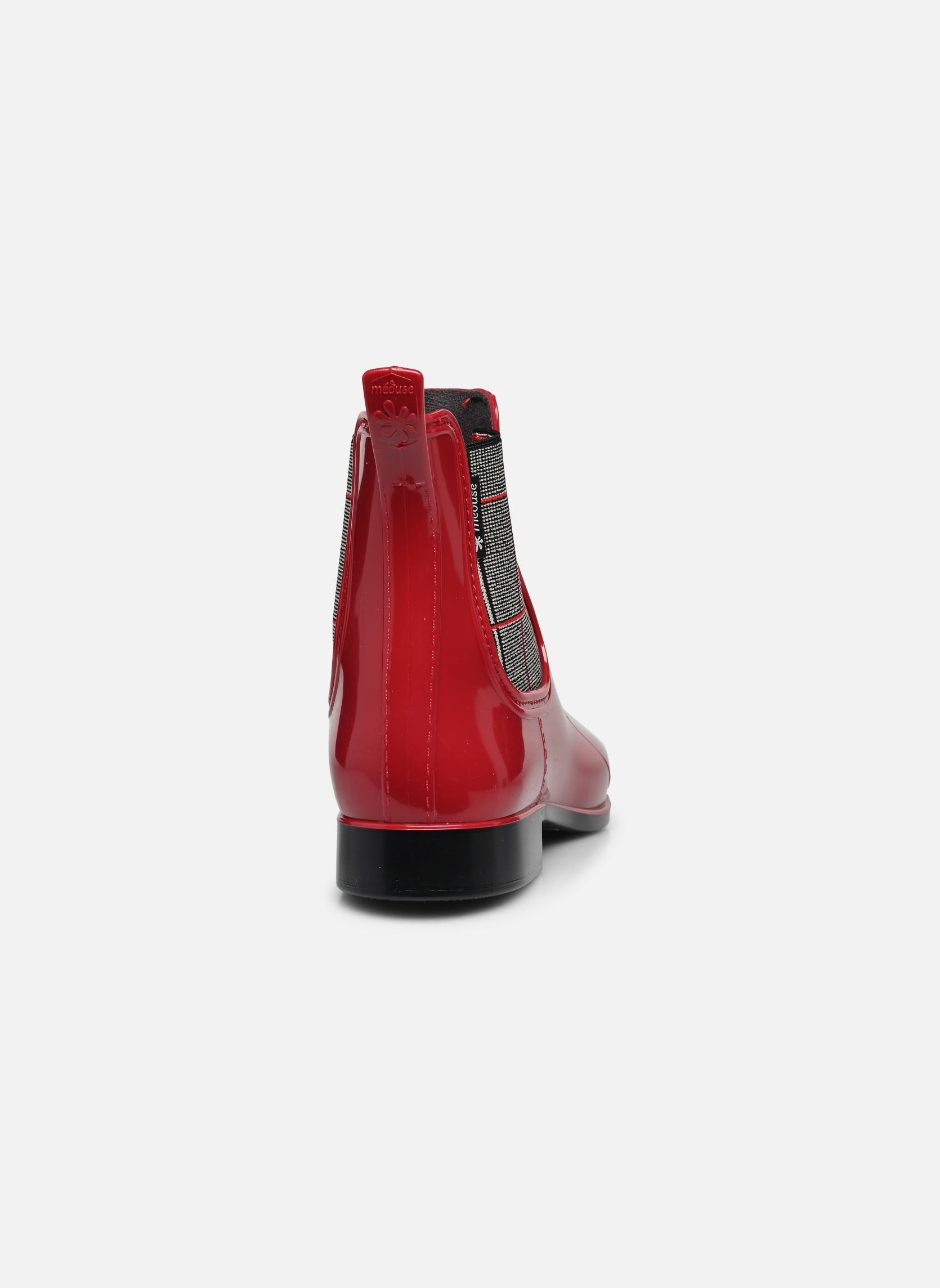 Bottines et boots Japox femme rouge Méduse Bottines et boots Japox femme rouge Rouge foncéNoir