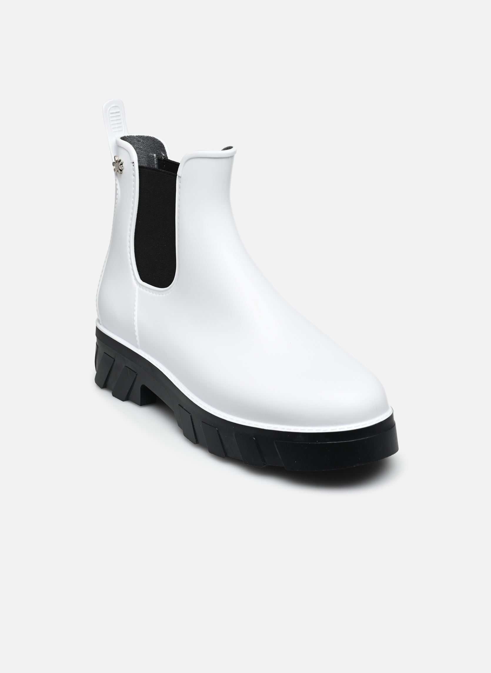 Gummistiefel Jumpmod damen weiß Méduse Gummistiefel Jumpmod damen weiß Blanc/noir