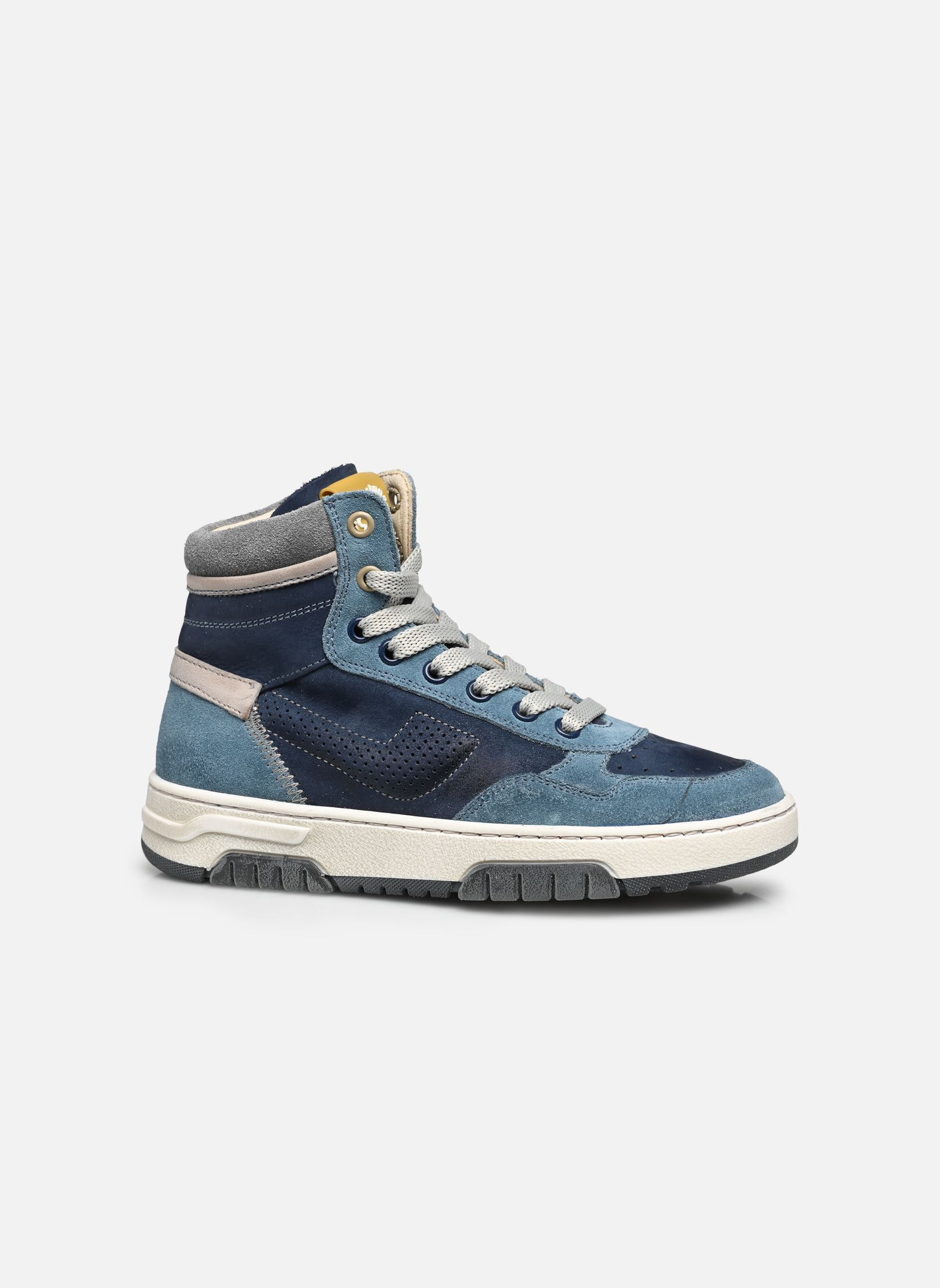 Baskets hautes RICET garçon bleu Stones and Bones Baskets hautes RICET garçon bleu CALF NAVY + AVIO