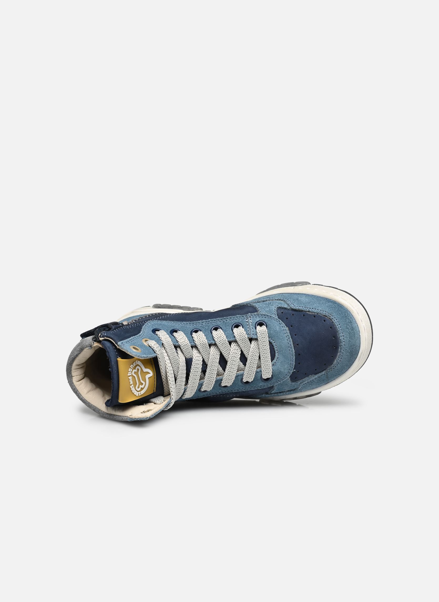 Baskets hautes RICET garçon bleu Stones and Bones Baskets hautes RICET garçon bleu CALF NAVY + AVIO