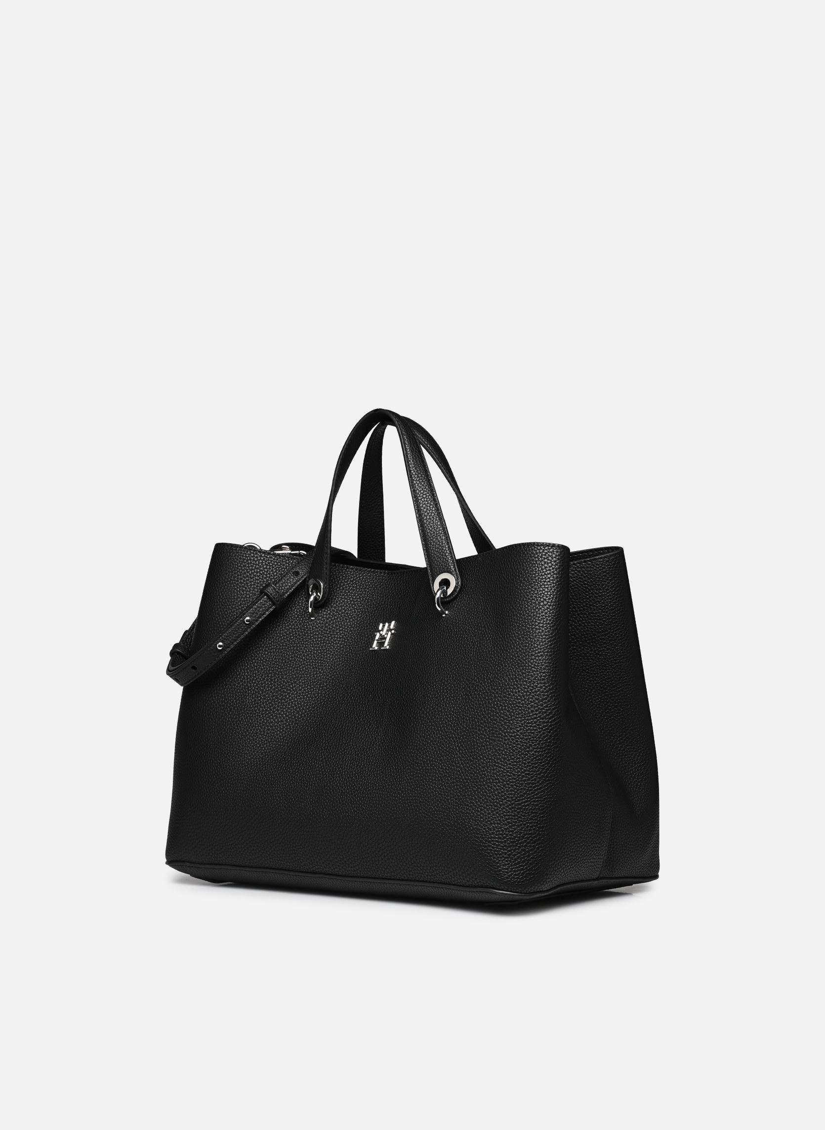 Handtaschen TH EMBLEM SATCHEL damen schwarz Tommy Hilfiger Handtaschen TH EMBLEM SATCHEL damen schwarz BLACK N