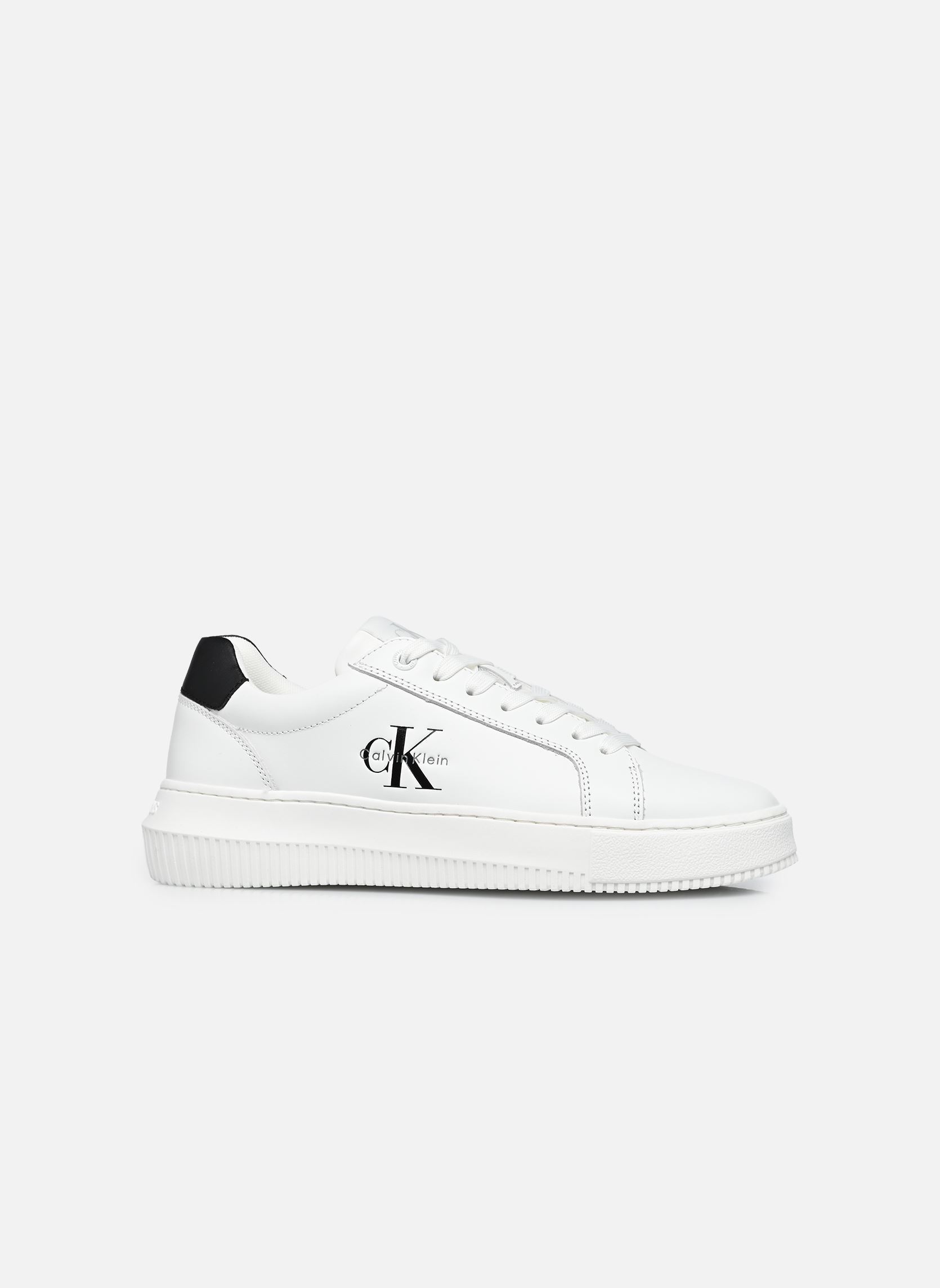 Baskets CHUNKY CUPSOLE MONO femme blanc Calvin Klein Baskets CHUNKY CUPSOLE MONO femme blanc BRIGHT WHITE/BLACK