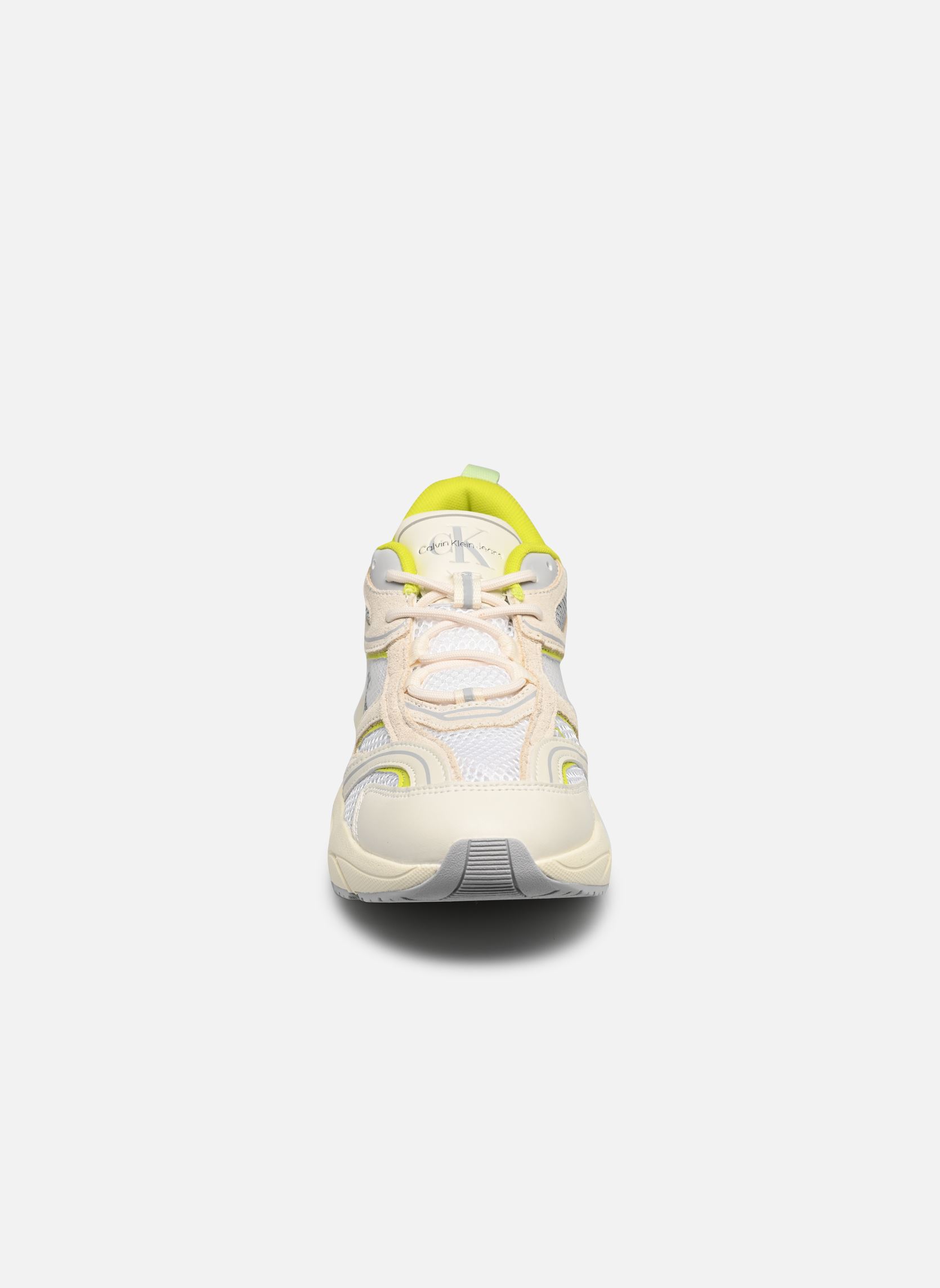 Sneaker RETRO TENNIS SU-MESH damen weiß Calvin Klein Sneaker RETRO TENNIS SU-MESH damen weiß BRIGHT WHITE/SULPHUR/OYSTER