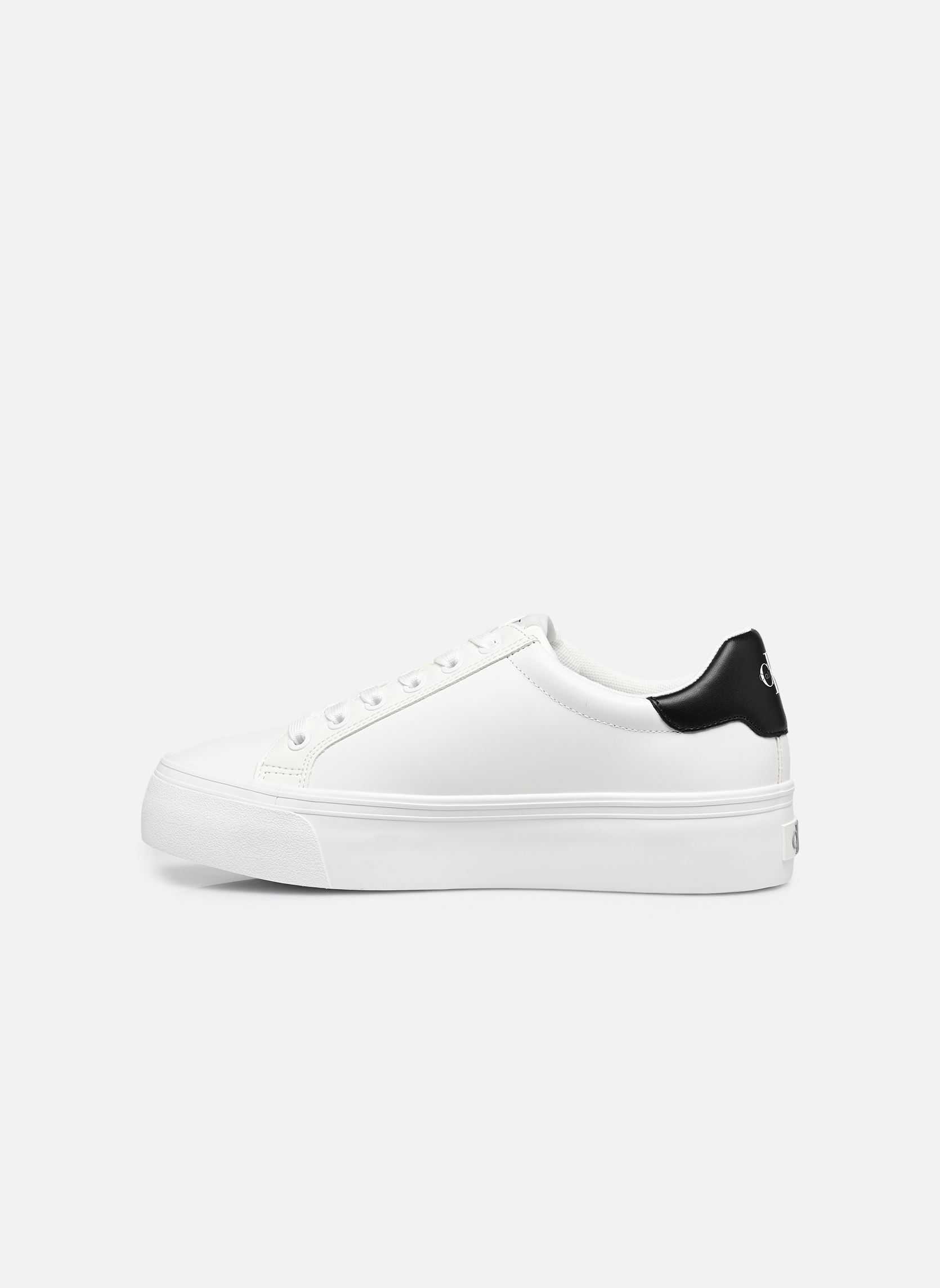 Baskets VULC FLATFORM LACEUP femme blanc Calvin Klein Baskets VULC FLATFORM LACEUP femme blanc BRIGHT WHITE