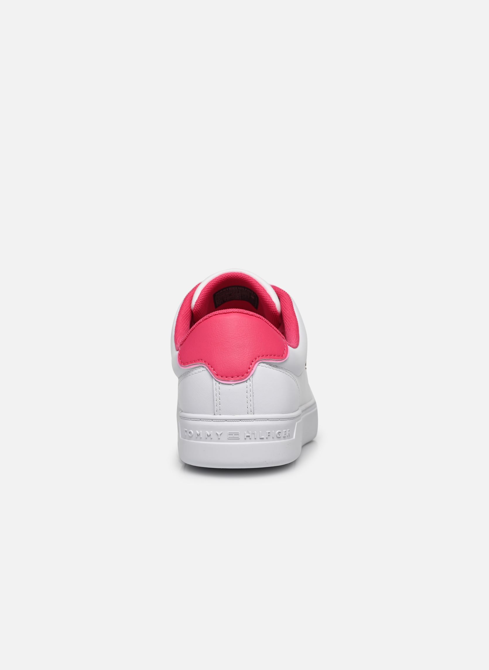 Sneakers ELEVATED ESSENTIAL C dames wit Tommy Hilfiger Sneakers ELEVATED ESSENTIAL C dames wit WHITE/BRIGHT CERISE PINK