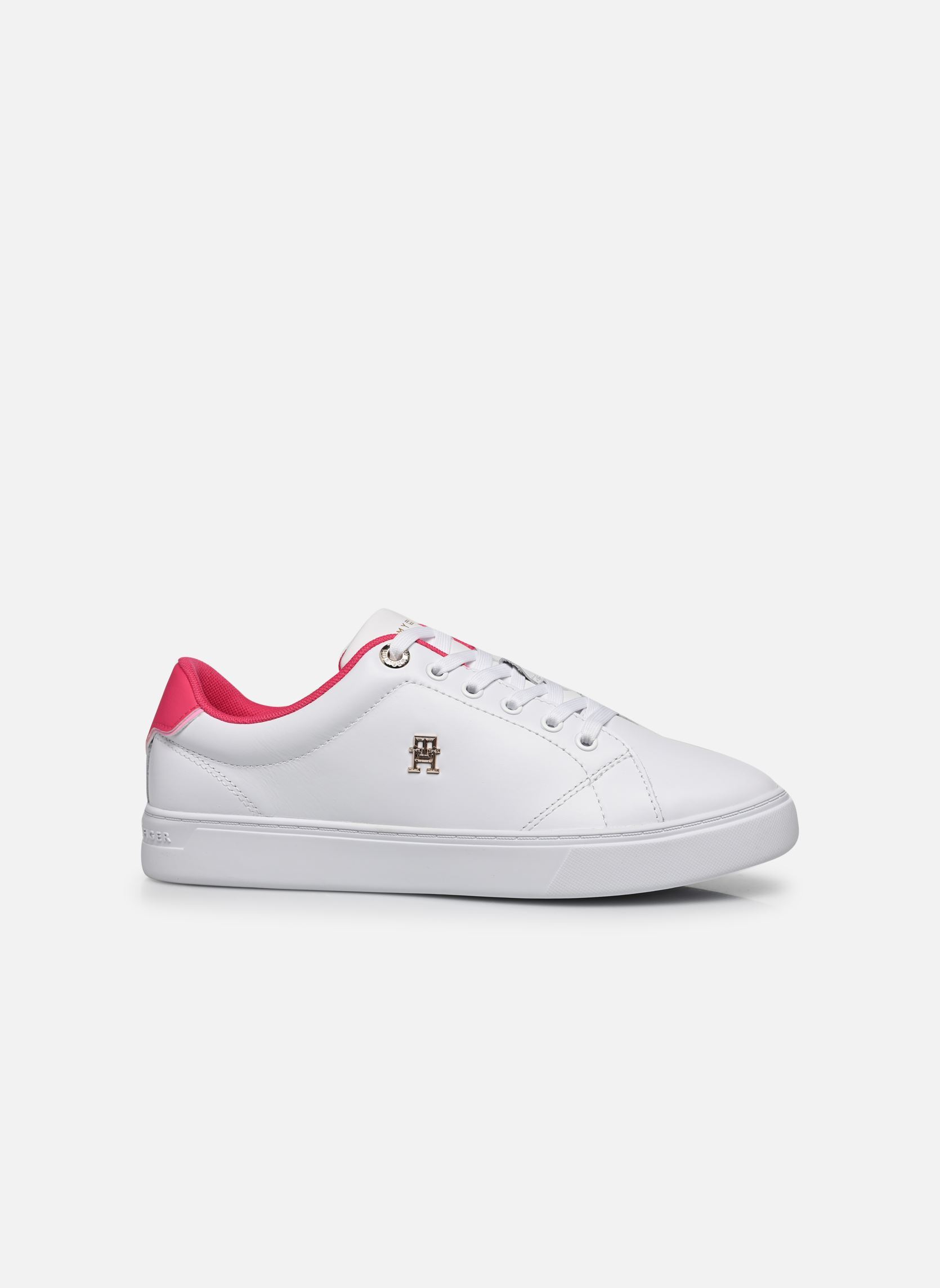 Sneakers ELEVATED ESSENTIAL C dames wit Tommy Hilfiger Sneakers ELEVATED ESSENTIAL C dames wit WHITE/BRIGHT CERISE PINK