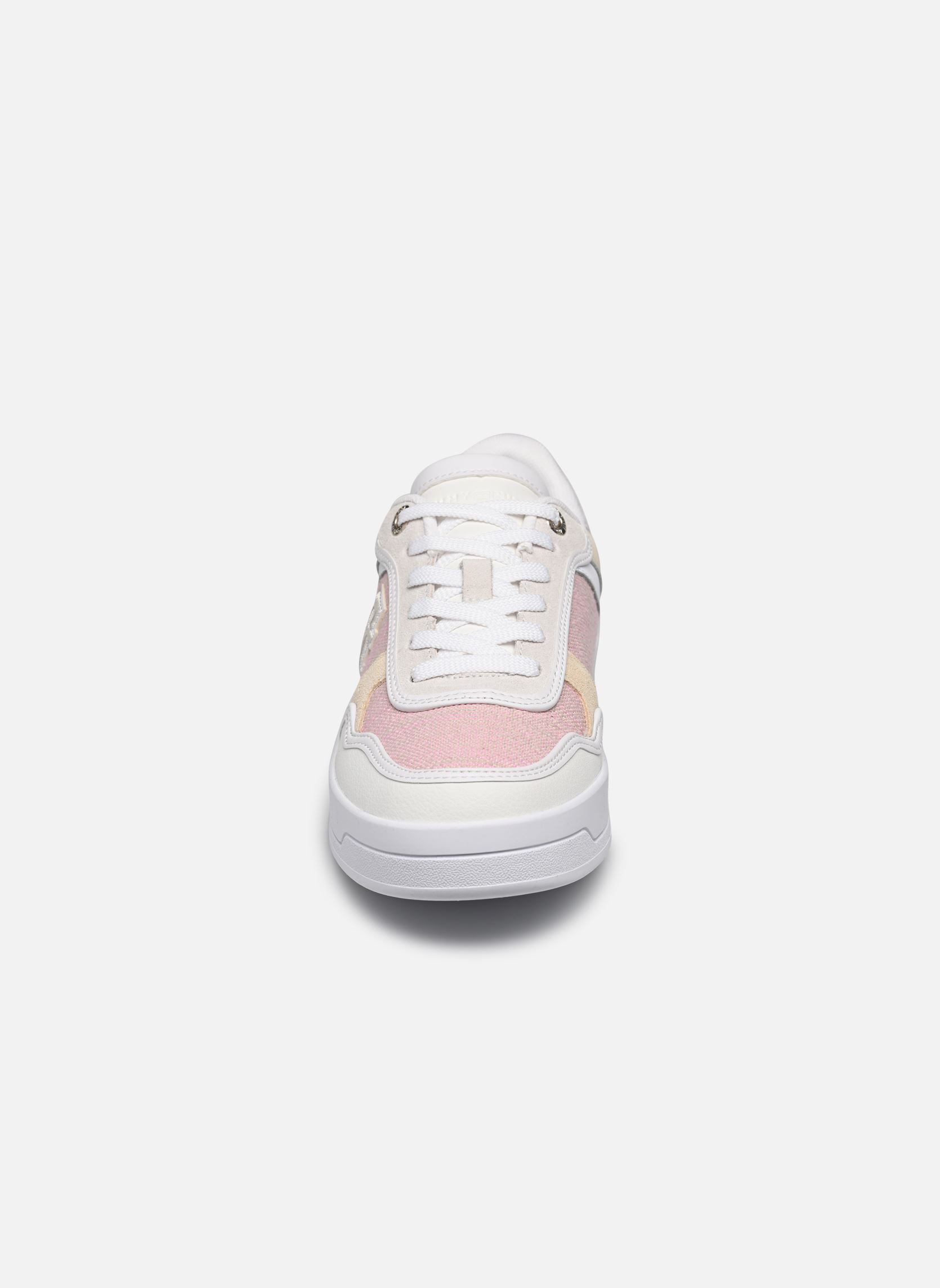 Sneakers TH WOVEN BASKET SNEA dames wit Tommy Hilfiger Sneakers TH WOVEN BASKET SNEA dames wit WHITE/PINK DAISY