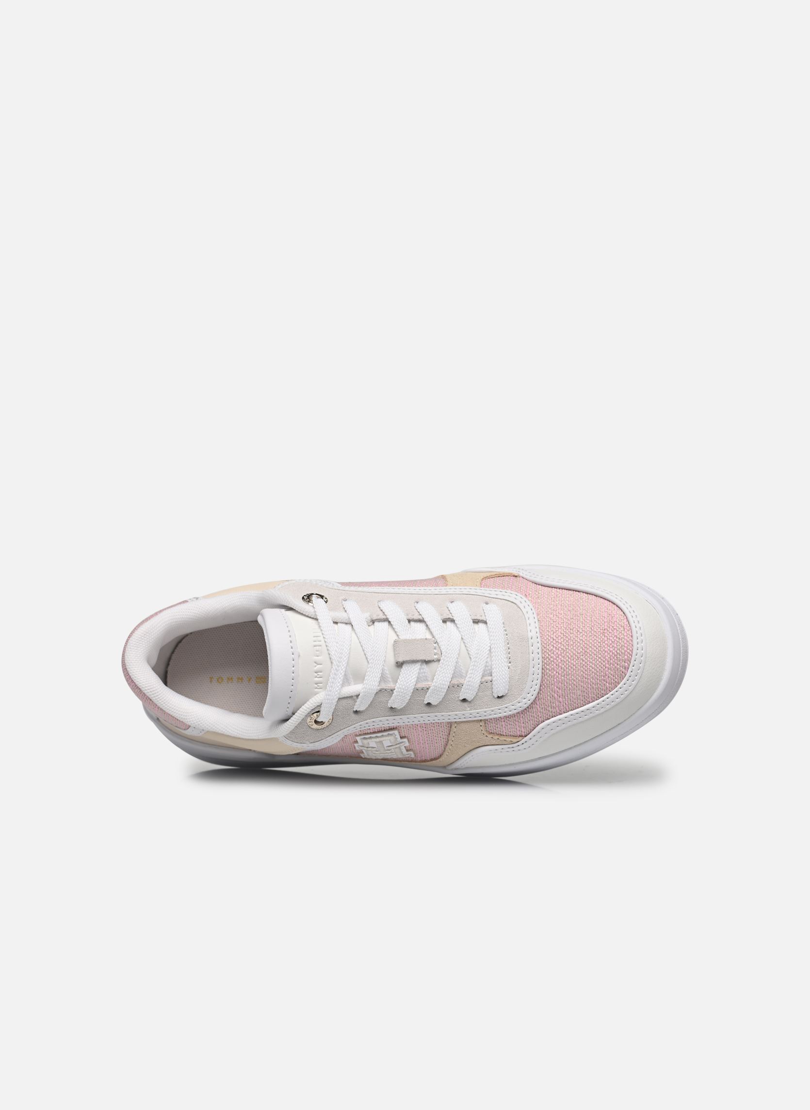 Sneakers TH WOVEN BASKET SNEA dames wit Tommy Hilfiger Sneakers TH WOVEN BASKET SNEA dames wit WHITE/PINK DAISY
