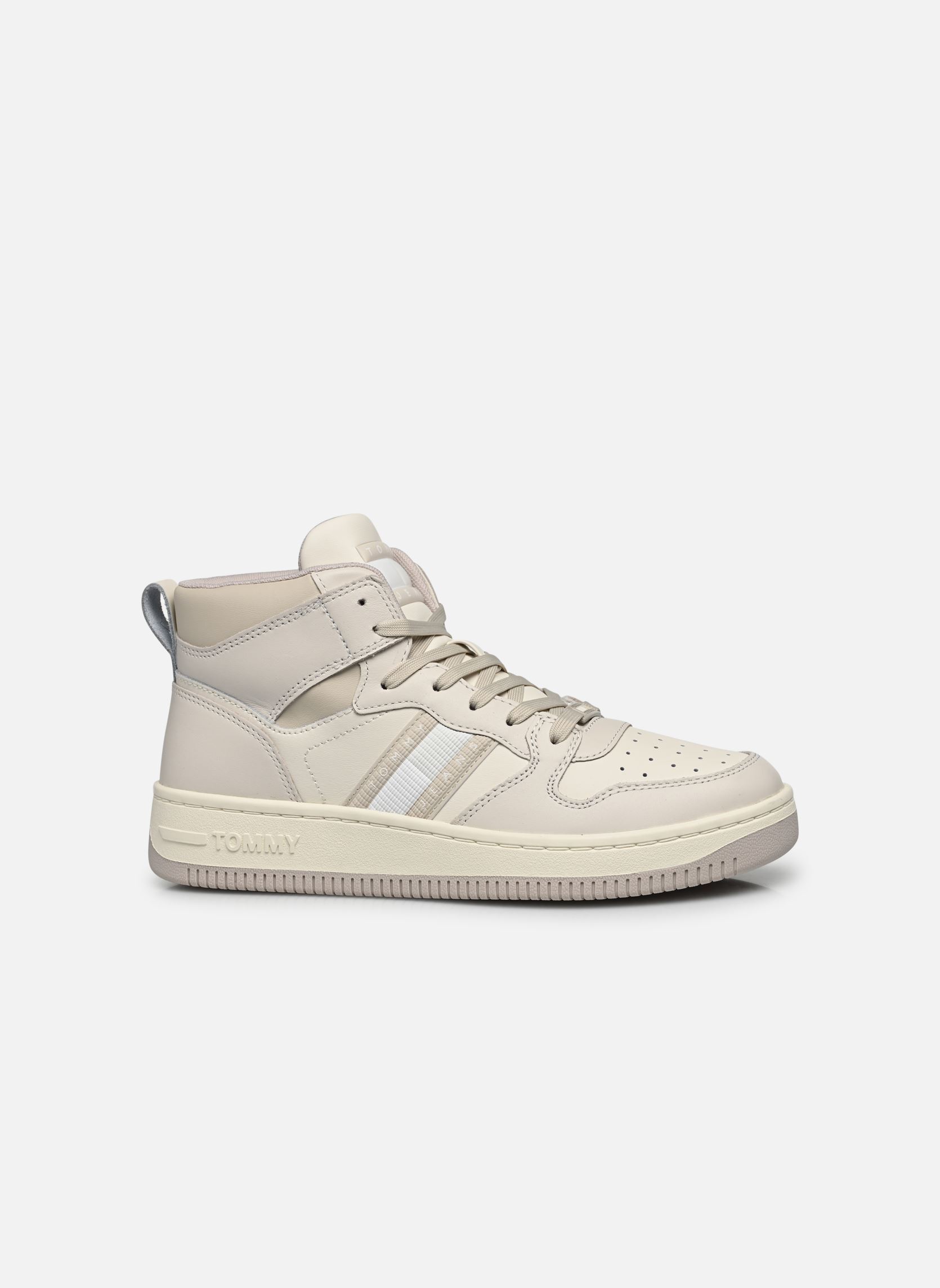 Knöchelhohe Sneaker TJW RETRO BASKET MC damen weiß Tommy Hilfiger Knöchelhohe Sneaker TJW RETRO BASKET MC damen weiß IVORY / BLEACHED STONE