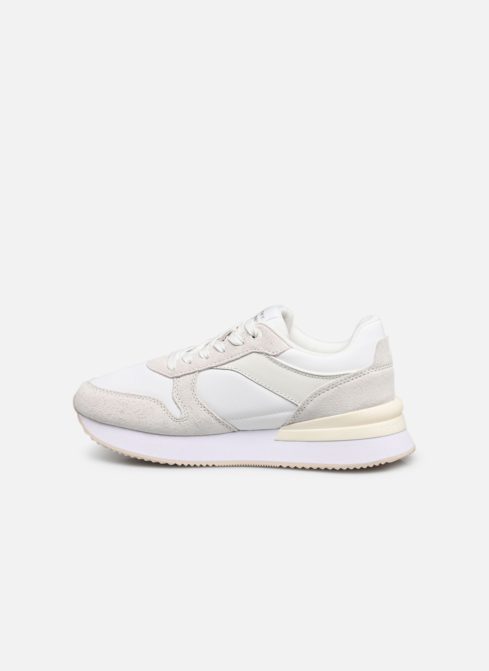 Baskets CORP WEBBING RUNNER femme blanc Tommy Hilfiger Baskets CORP WEBBING RUNNER femme blanc WHITE
