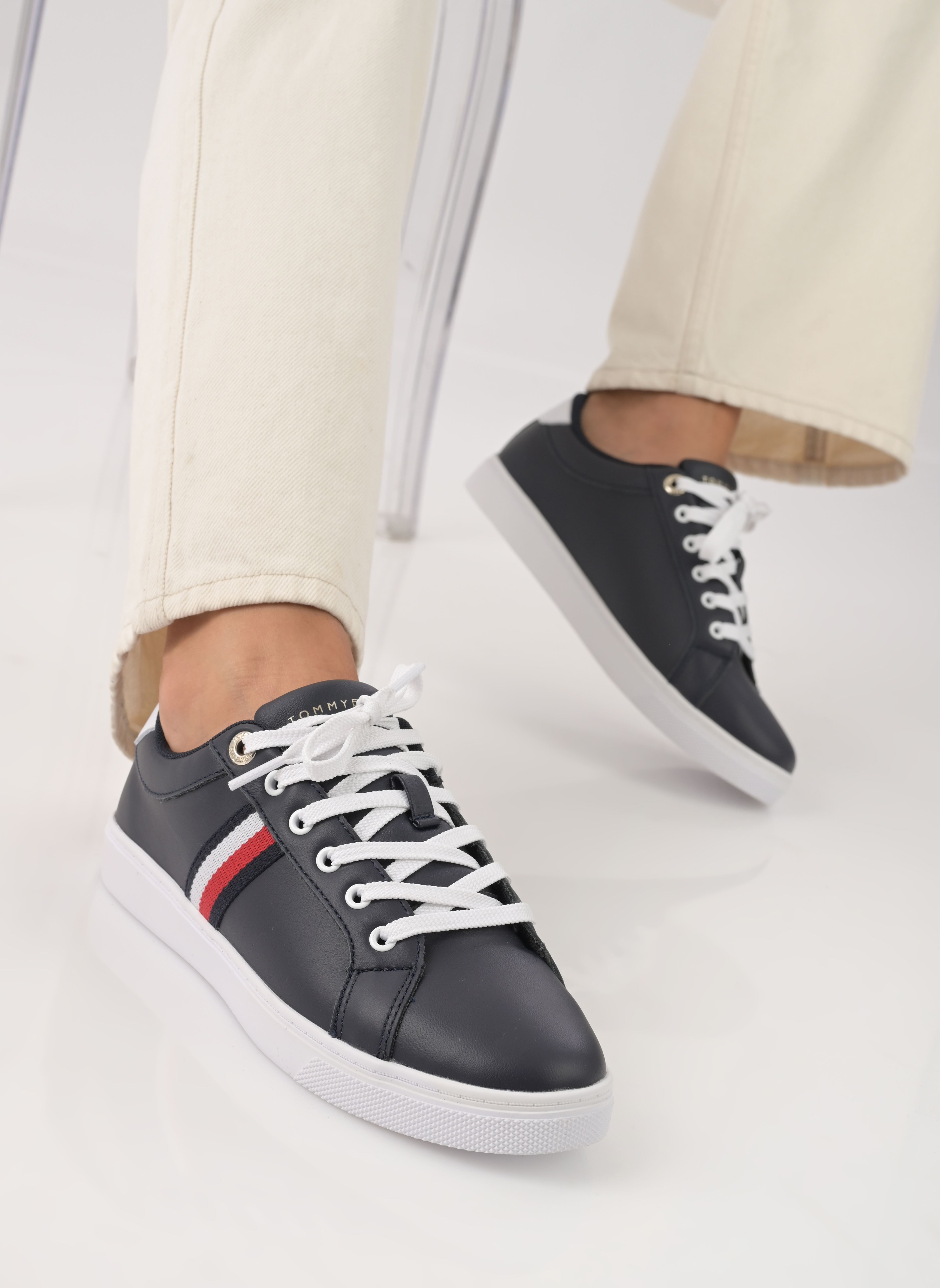 Zapatillas ESSENTIAL WEBBING CU mujer azul Tommy Hilfiger Zapatillas ESSENTIAL WEBBING CU mujer azul SPACE BLUE