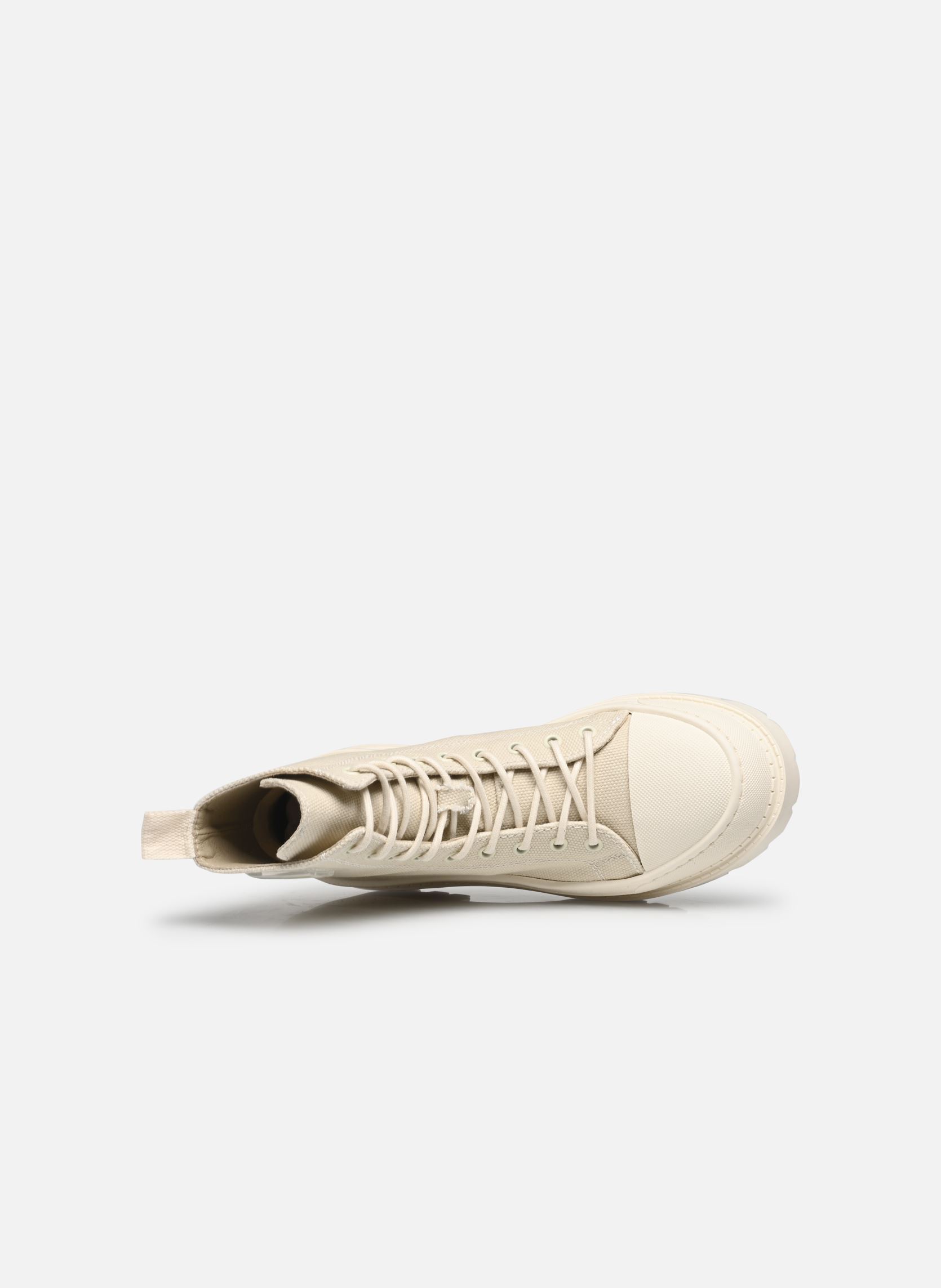 Geschnürte Stiefeletten TJW FOXING CANVAS BO damen weiß Tommy Hilfiger Geschnürte Stiefeletten TJW FOXING CANVAS BO damen weiß BLEACHED STONE
