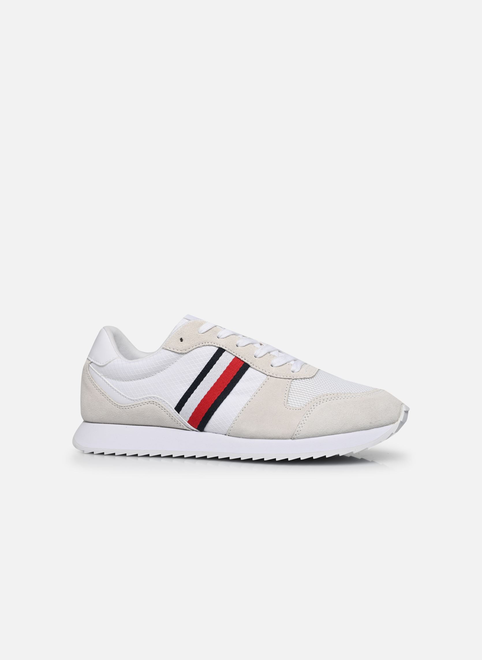 Baskets RUNNER EVO MIX homme blanc Tommy Hilfiger Baskets RUNNER EVO MIX homme blanc WHITE