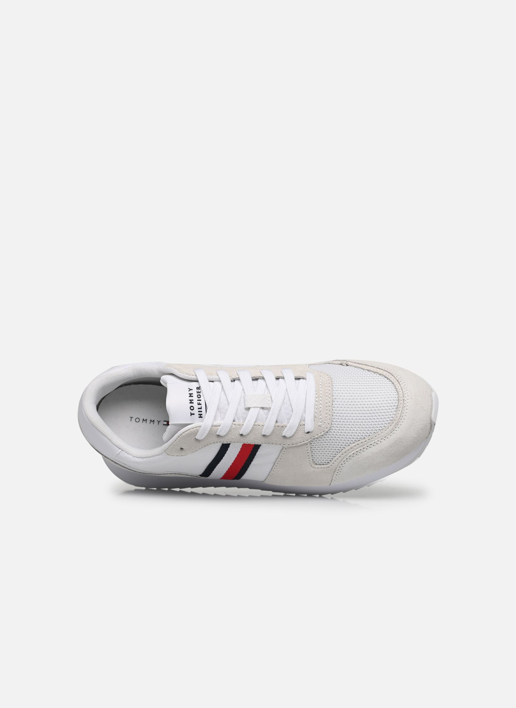 Baskets RUNNER EVO MIX homme blanc Tommy Hilfiger Baskets RUNNER EVO MIX homme blanc WHITE