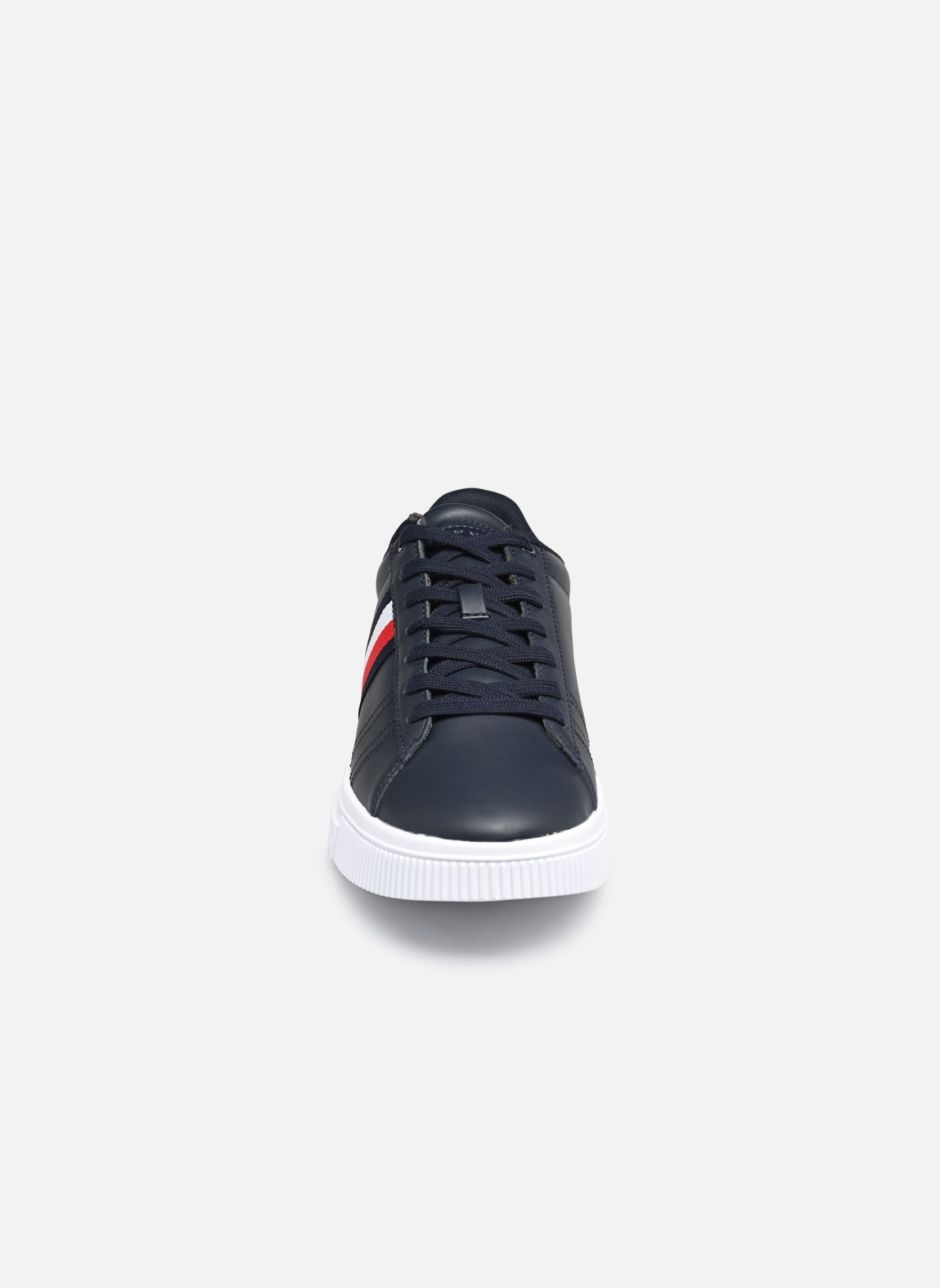 Baskets SUPERCUP LEATHER homme bleu Tommy Hilfiger Baskets SUPERCUP LEATHER homme bleu DESERT SKY