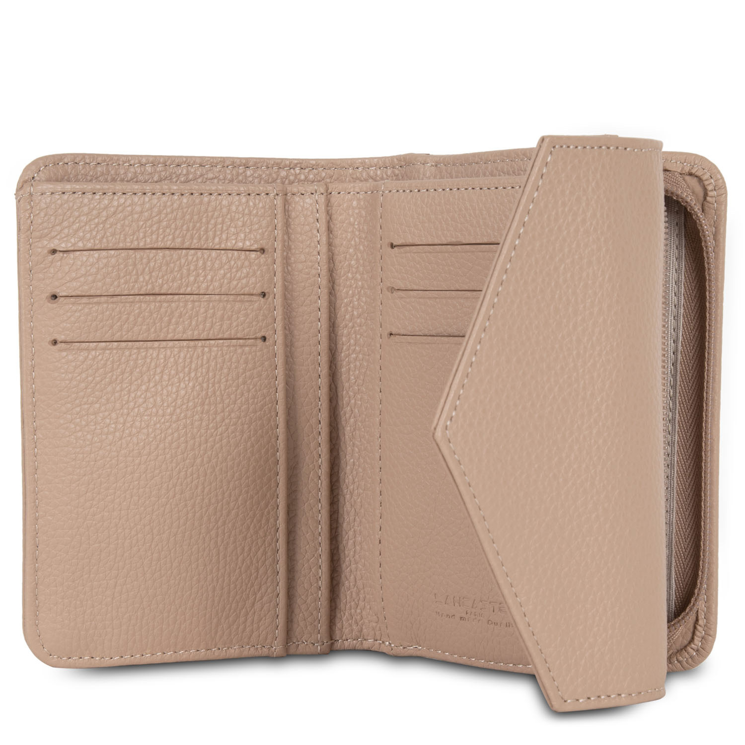 Portefeuilles Foulonné PM femme beige Lancaster Portefeuilles Foulonné PM femme beige Nude