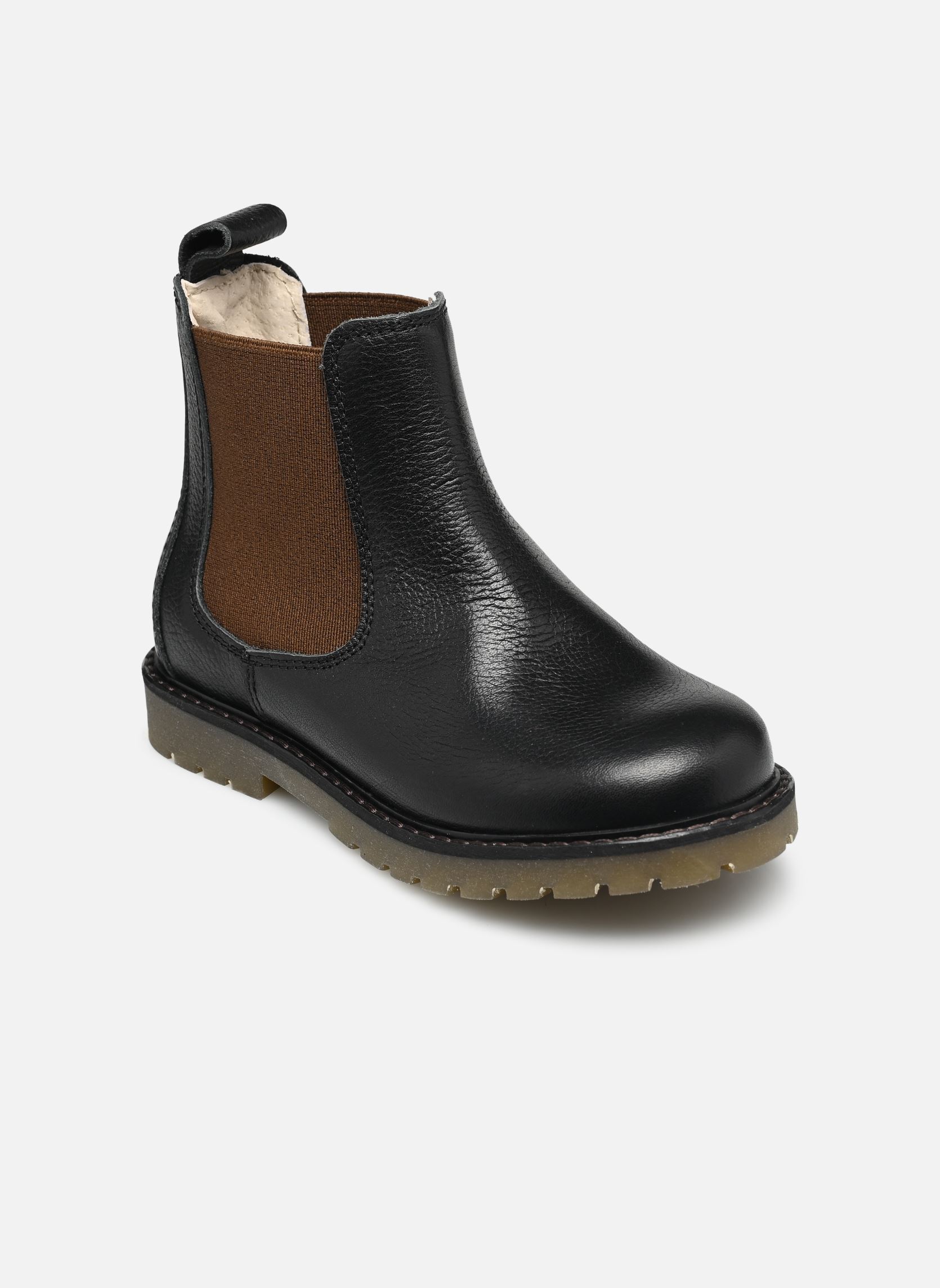 Bottines JOLOOP LEATHER garçon noir Rose et Martin Bottines JOLOOP LEATHER garçon noir Noir