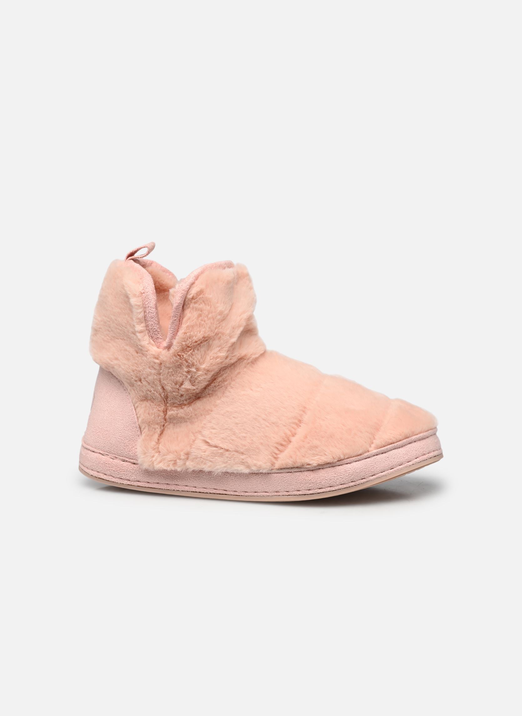 Chaussons montants Chaussons fourrure femme femme rose Sarenza Wear Chaussons montants Chaussons fourrure femme femme rose ROSE