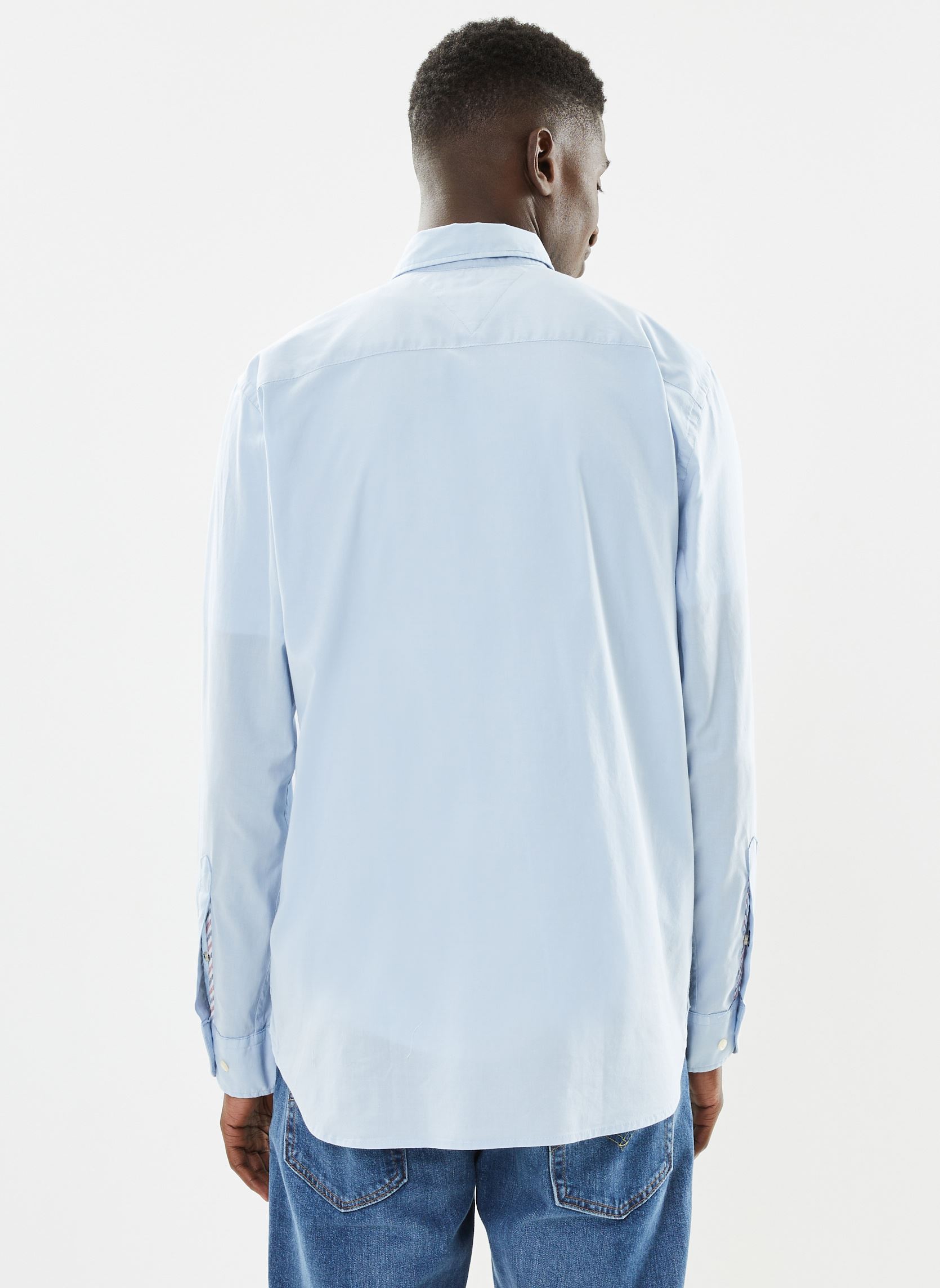 Hemden Core Flex Poplin Rf heren blauw Tommy Hilfiger Hemden Core Flex Poplin Rf heren blauw CALM BLUE
