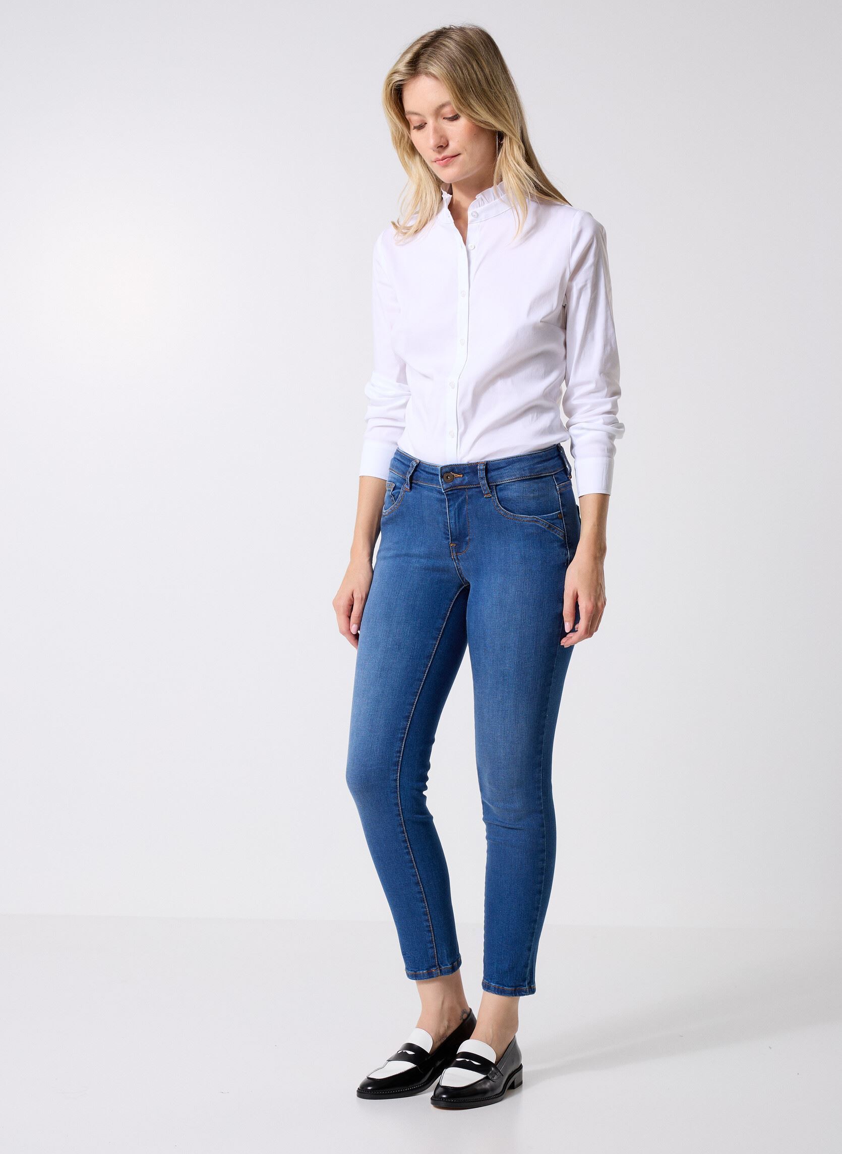 Jeans slim e skinny PALMIRRA jean donna blu Georgia Rose Jeans slim e skinny PALMIRRA jean donna blu STONE