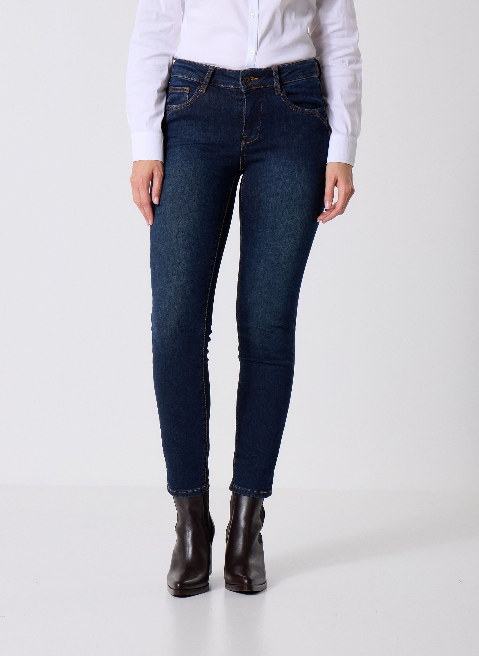 Jeans slim e skinny PALMIRRA jean donna blu Georgia Rose Jeans slim e skinny PALMIRRA jean donna blu DENIM BRUT