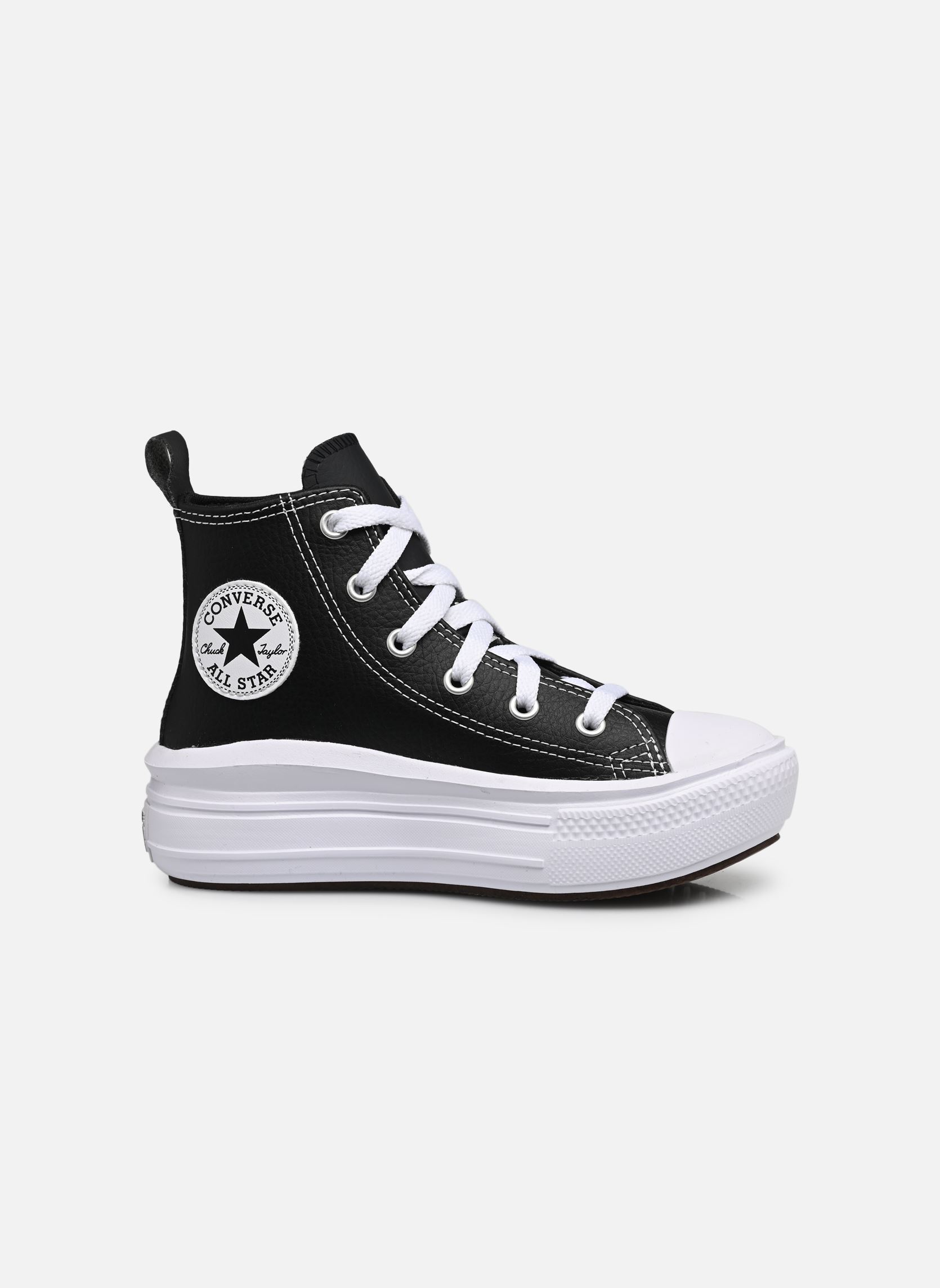 Baskets basses Chuck Taylor All Star Move Leather Hi C fille noir Converse Baskets basses Chuck Taylor All Star Move Leather Hi C fille noir BLACK/BLACK/WHITE