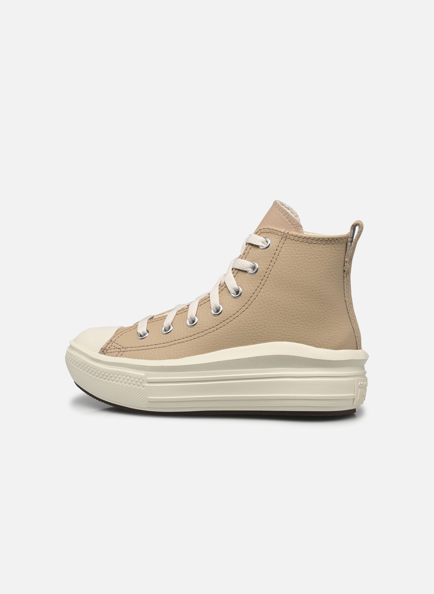 Niedrige Sneaker Chuck Taylor All Star Move Leather Hi C mädchen beige Converse Niedrige Sneaker Chuck Taylor All Star Move Leather Hi C mädchen beige WARM QUARRY/EGRET