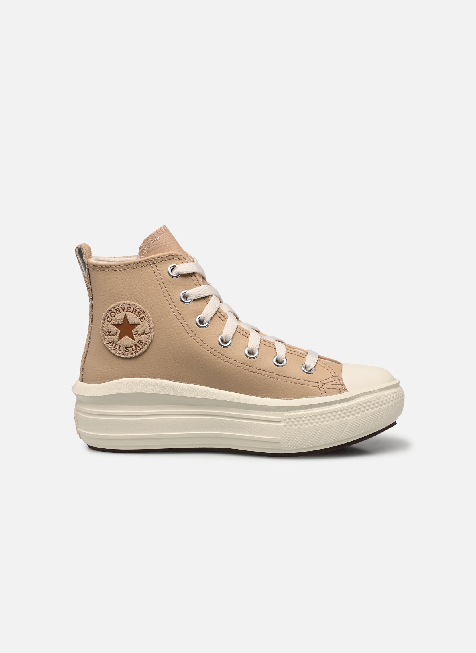 Niedrige Sneaker Chuck Taylor All Star Move Leather Hi C mädchen beige Converse Niedrige Sneaker Chuck Taylor All Star Move Leather Hi C mädchen beige WARM QUARRY/EGRET