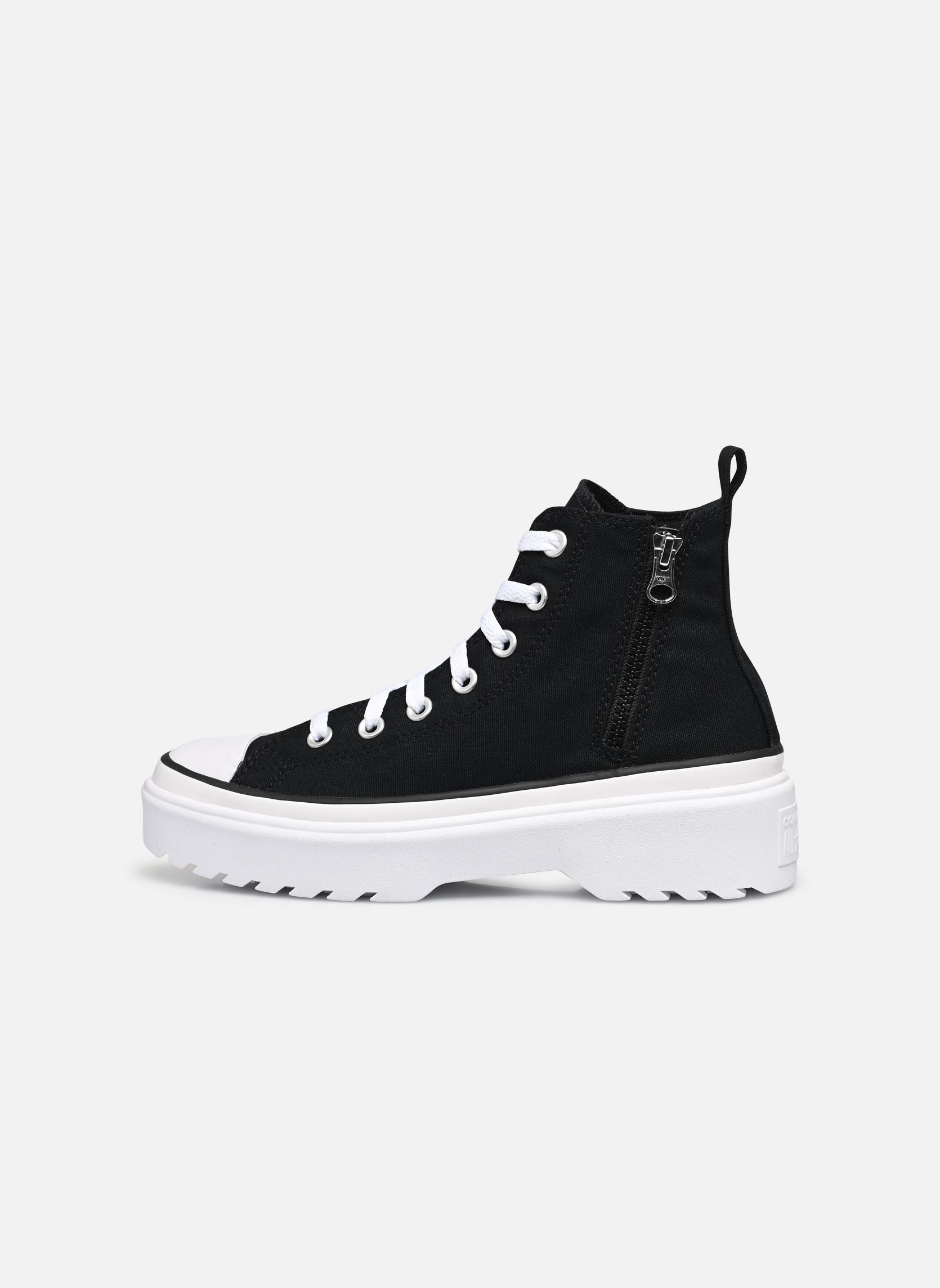 Baskets hautes Chuck Taylor All Star Lugged Lift Canvas fille noir Converse Baskets hautes Chuck Taylor All Star Lugged Lift Canvas fille noir Black/black/white