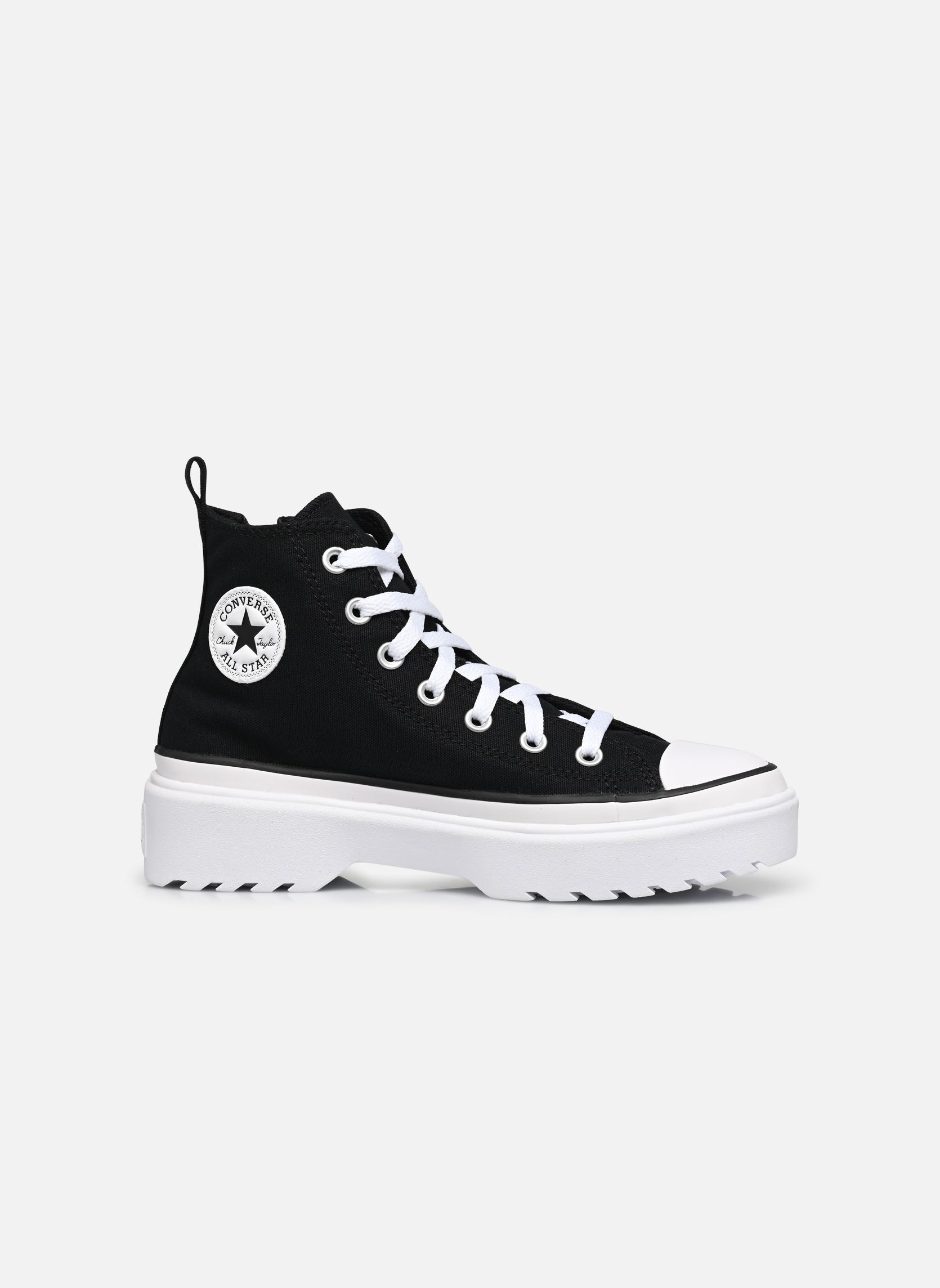Baskets hautes Chuck Taylor All Star Lugged Lift Canvas fille noir Converse Baskets hautes Chuck Taylor All Star Lugged Lift Canvas fille noir Black/black/white