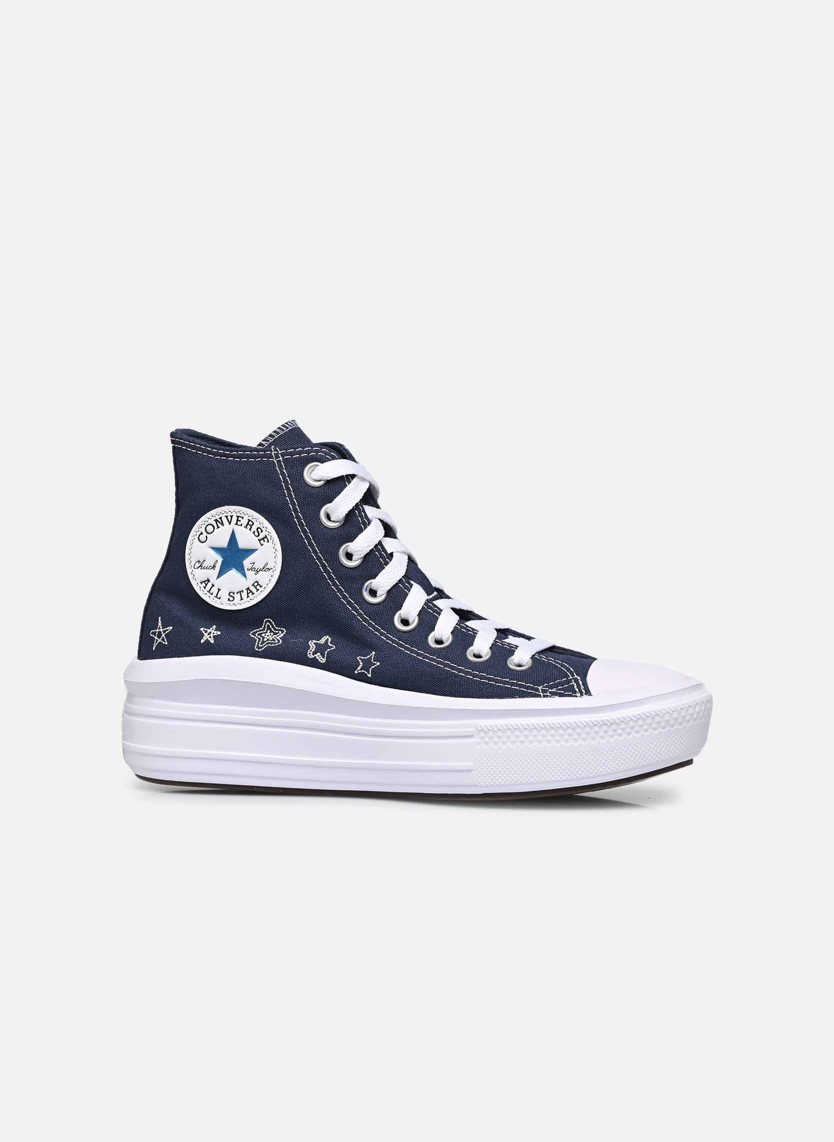 Knöchelhohe Sneaker Chuck Taylor All Star Move Canvas Hi C blau Converse Knöchelhohe Sneaker Chuck Taylor All Star Move Canvas Hi C blau NAVY/NAVY/WHITE